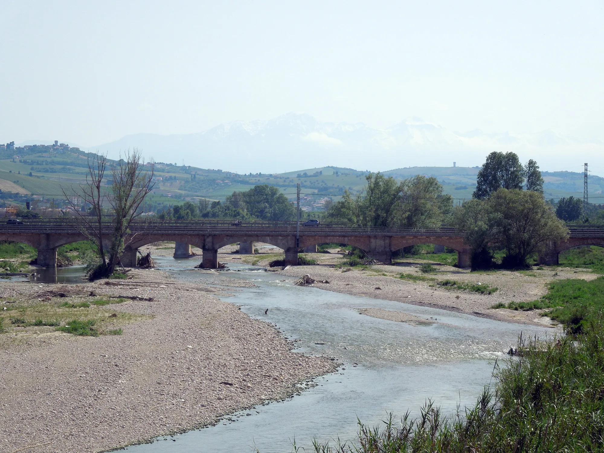 Photo showing: Anse del fiume Tordino nei pressi di Giulianova in provincia di Teramo.