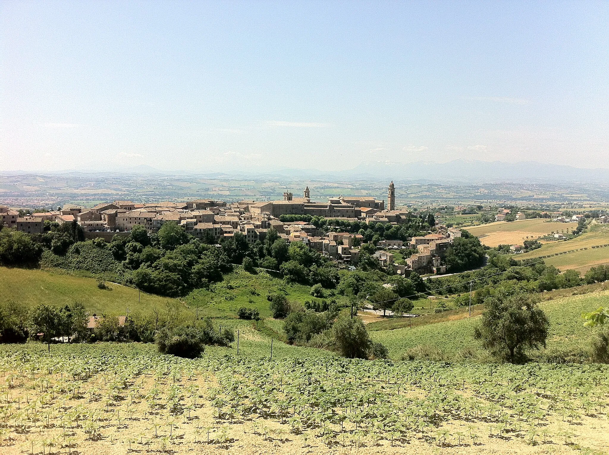 Photo showing: Morrovalle visto dai "Colli bella vista"