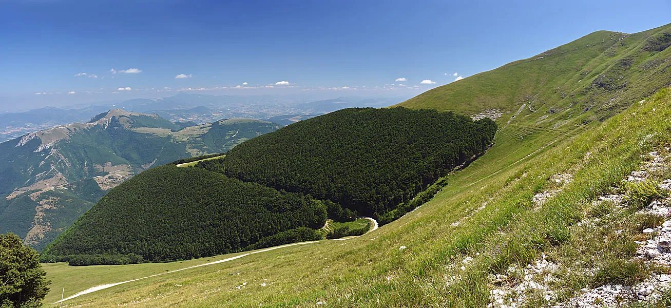 Photo showing: The NE side of Monte Catria