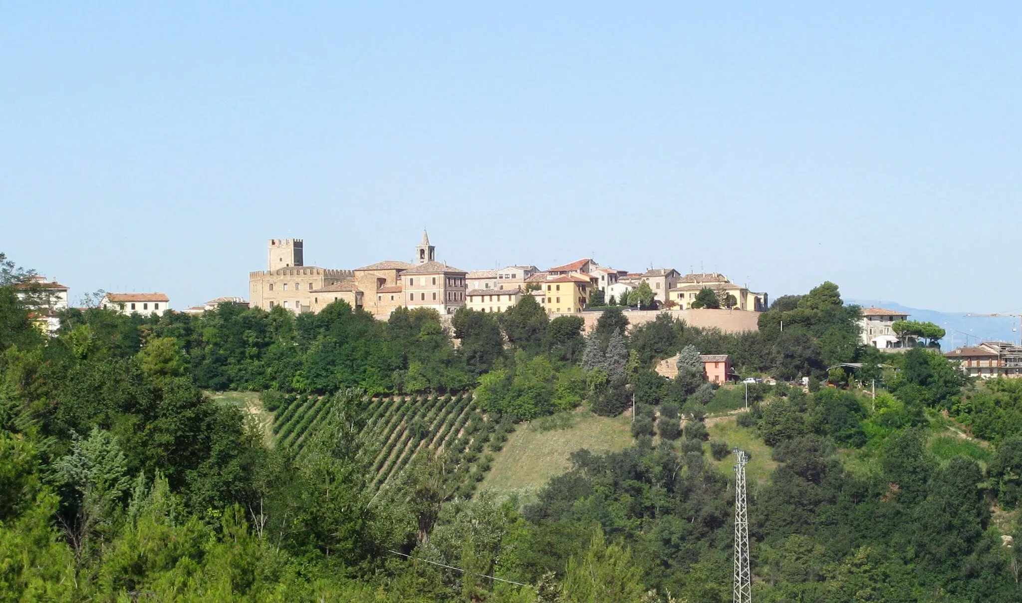 Photo showing: Panorama di Sant'Angelo in Lizzola.