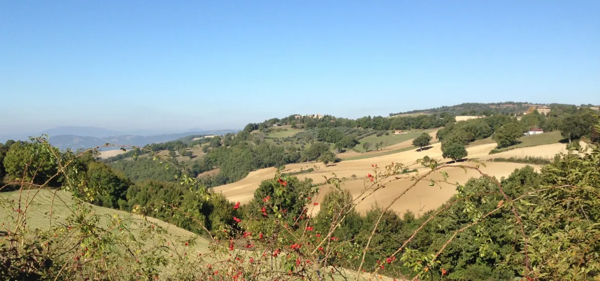 Photo showing: Una veduta del castello di Porziano (Assisi -PG)