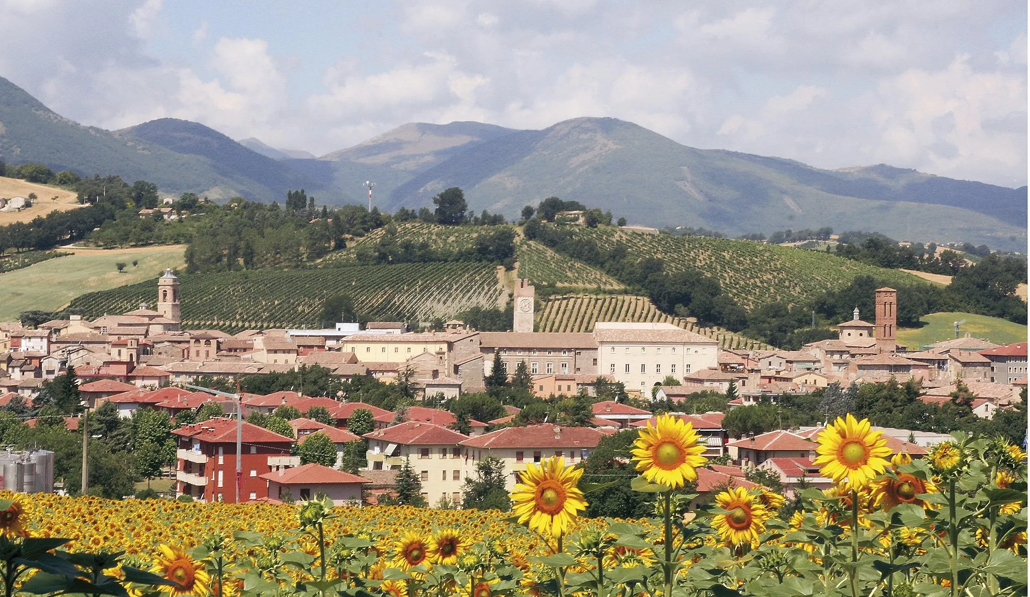 Photo showing: Panorama di matelica