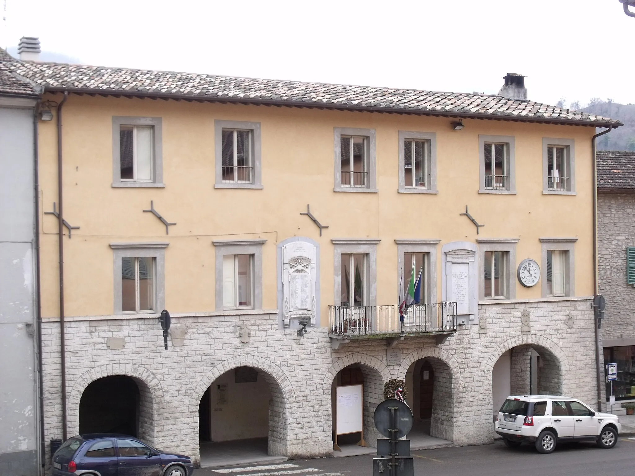 Photo showing: Townhall of Sestino, Province Arezzo, Tuscany, Italy