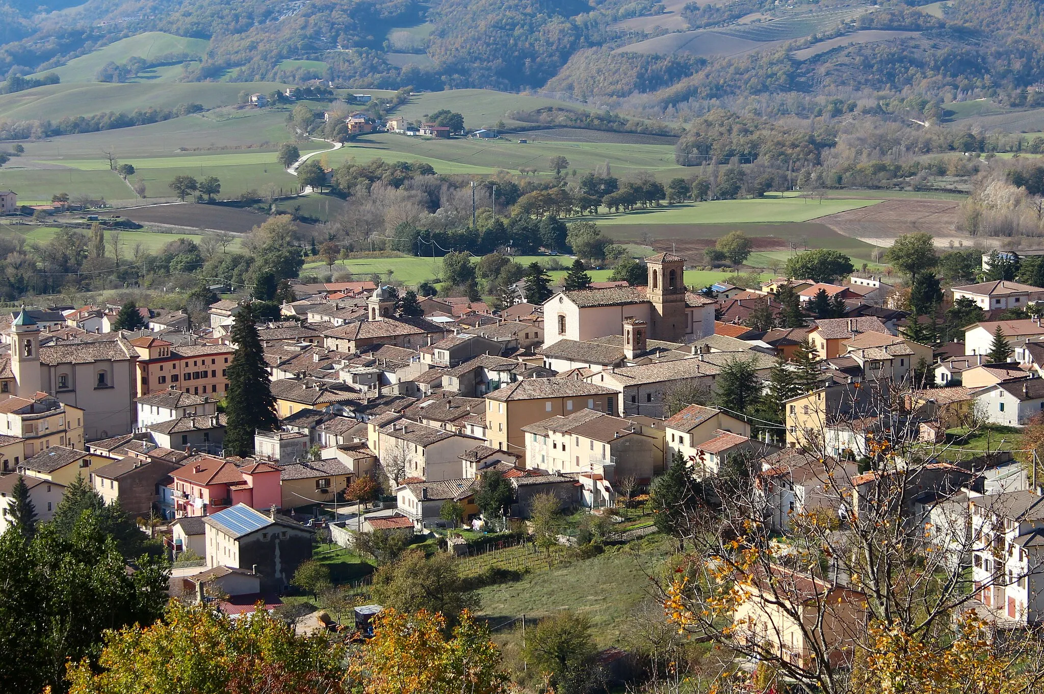 Photo showing: Panorama of Sigillo, Province of Perugia, Umbria, Italy