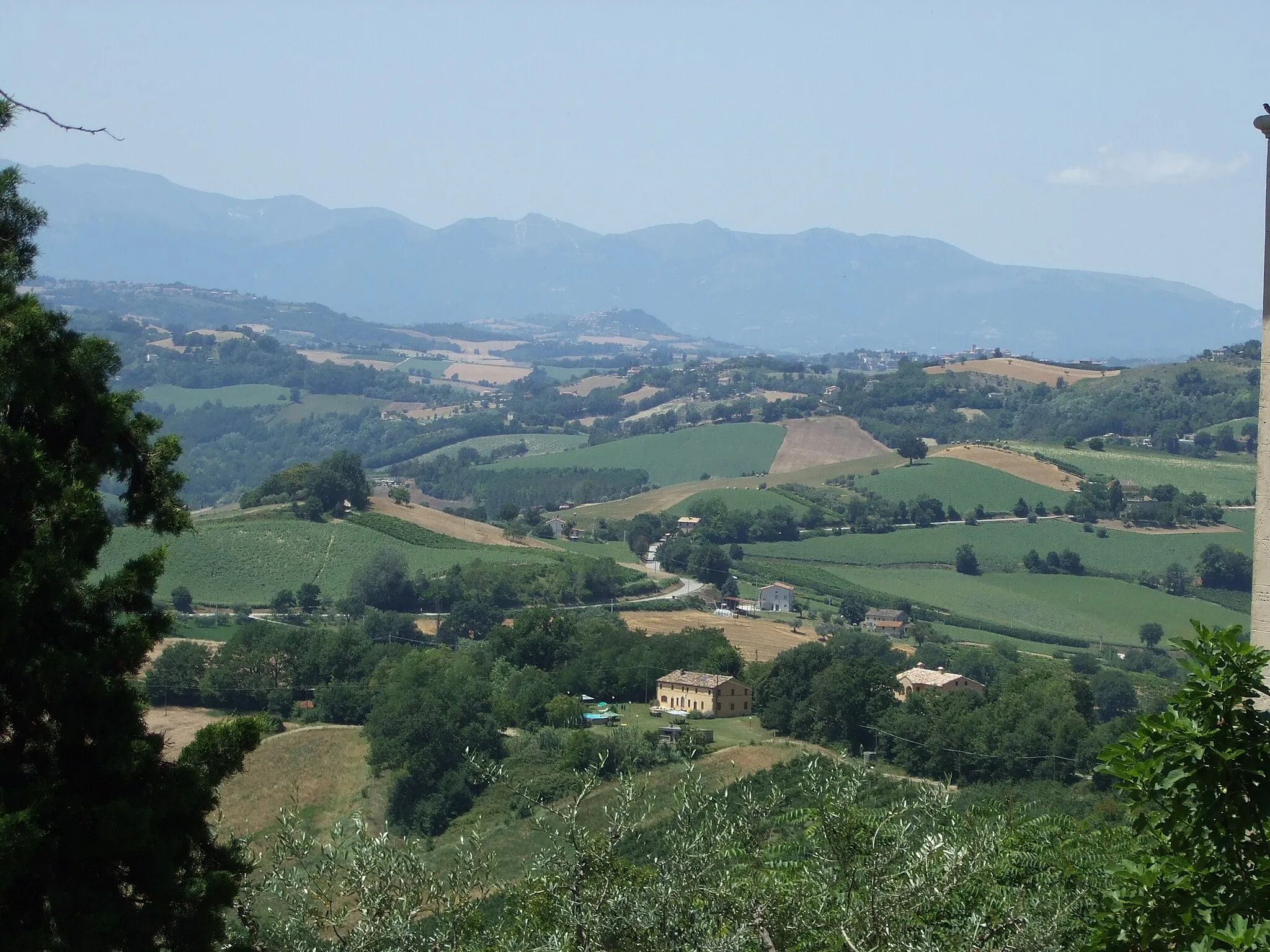 Photo showing: Panorama visto da Monte Vidon Combatte