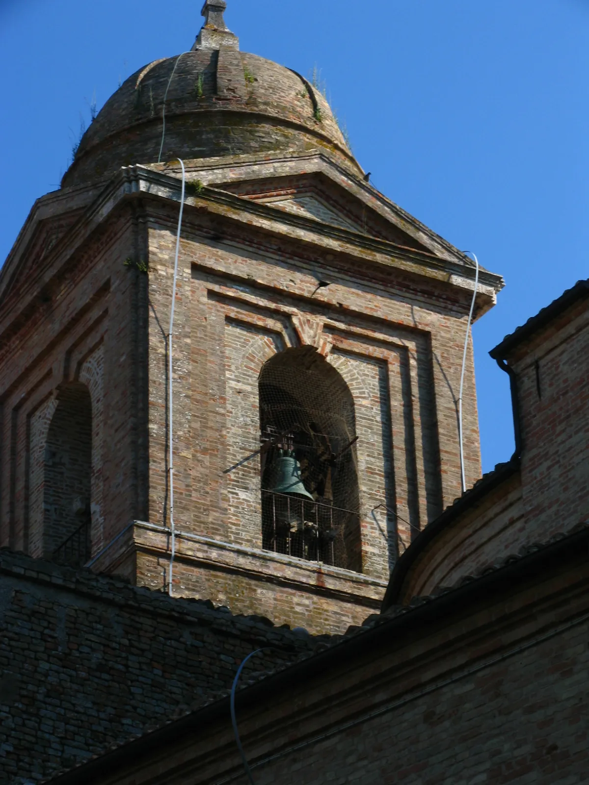 Photo showing: Monteprandone, Chiesa San Nicolò: la cella campanaria del campanile.