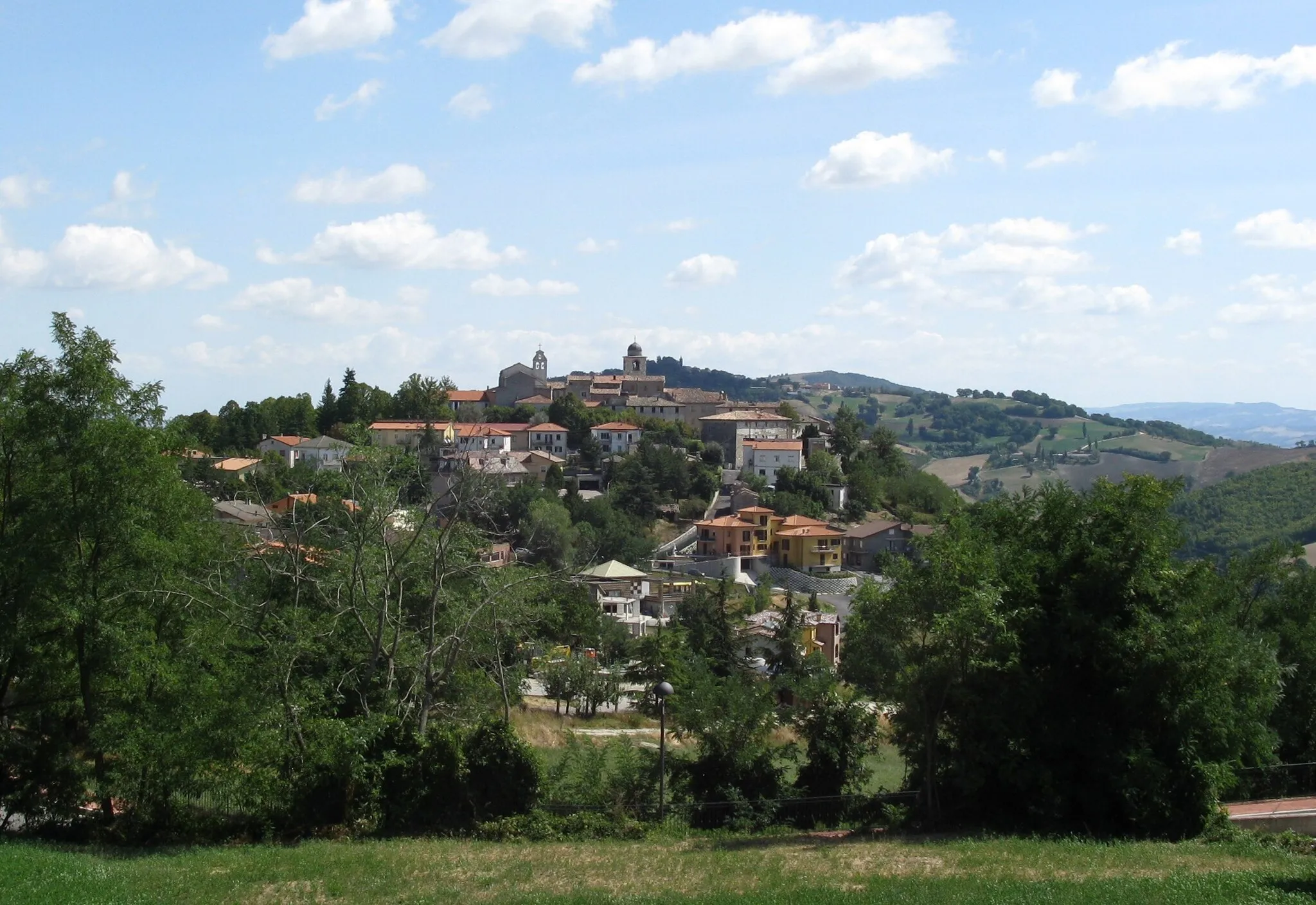 Photo showing: Panorama di Monte Grimano Terme.