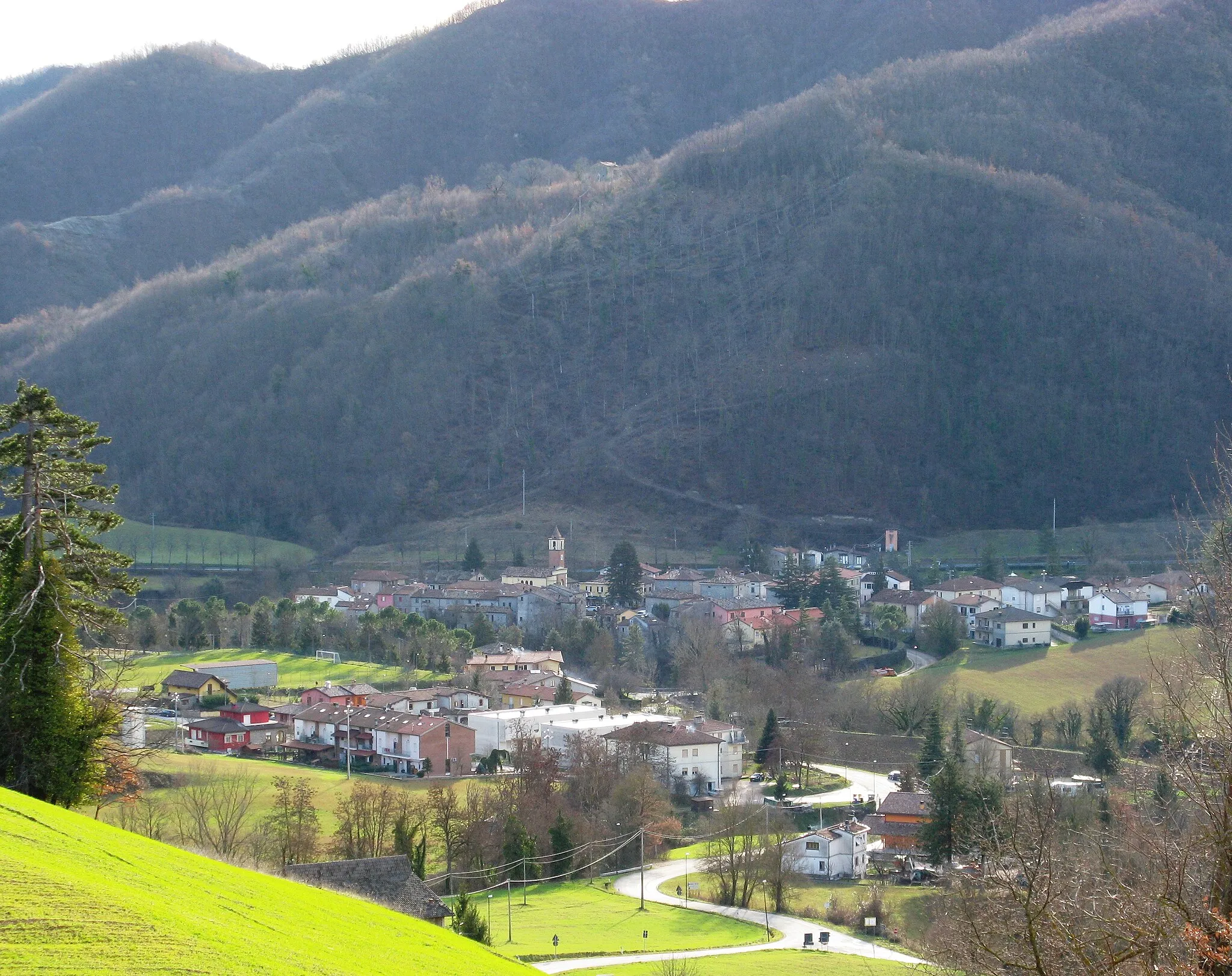 Photo showing: Panorama di Borgo Pace.