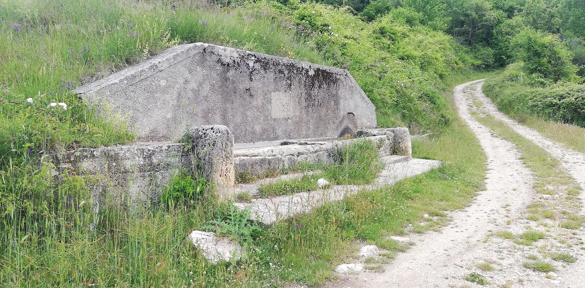 Photo showing: Fonte d'acqua a sud rispetto al santuario.