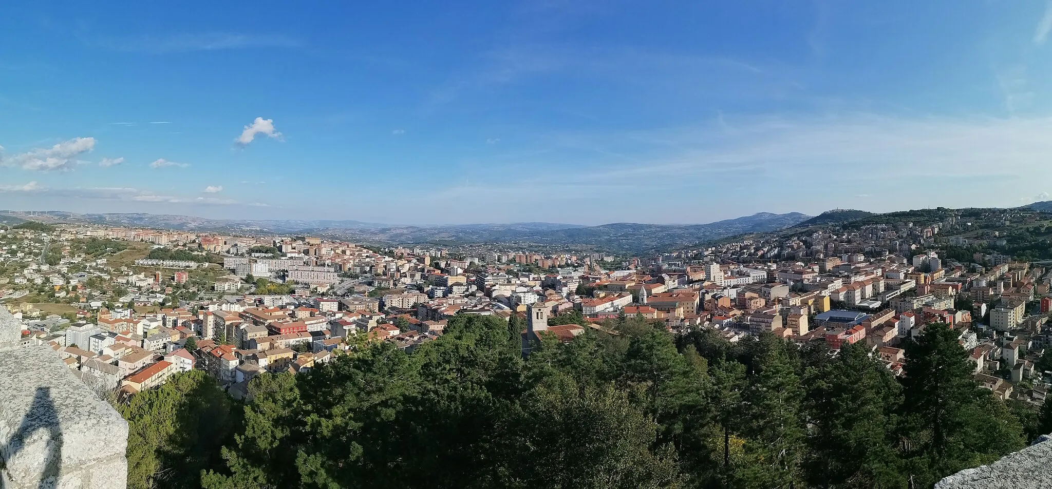 Photo showing: View of Campobasso from Monforte castle