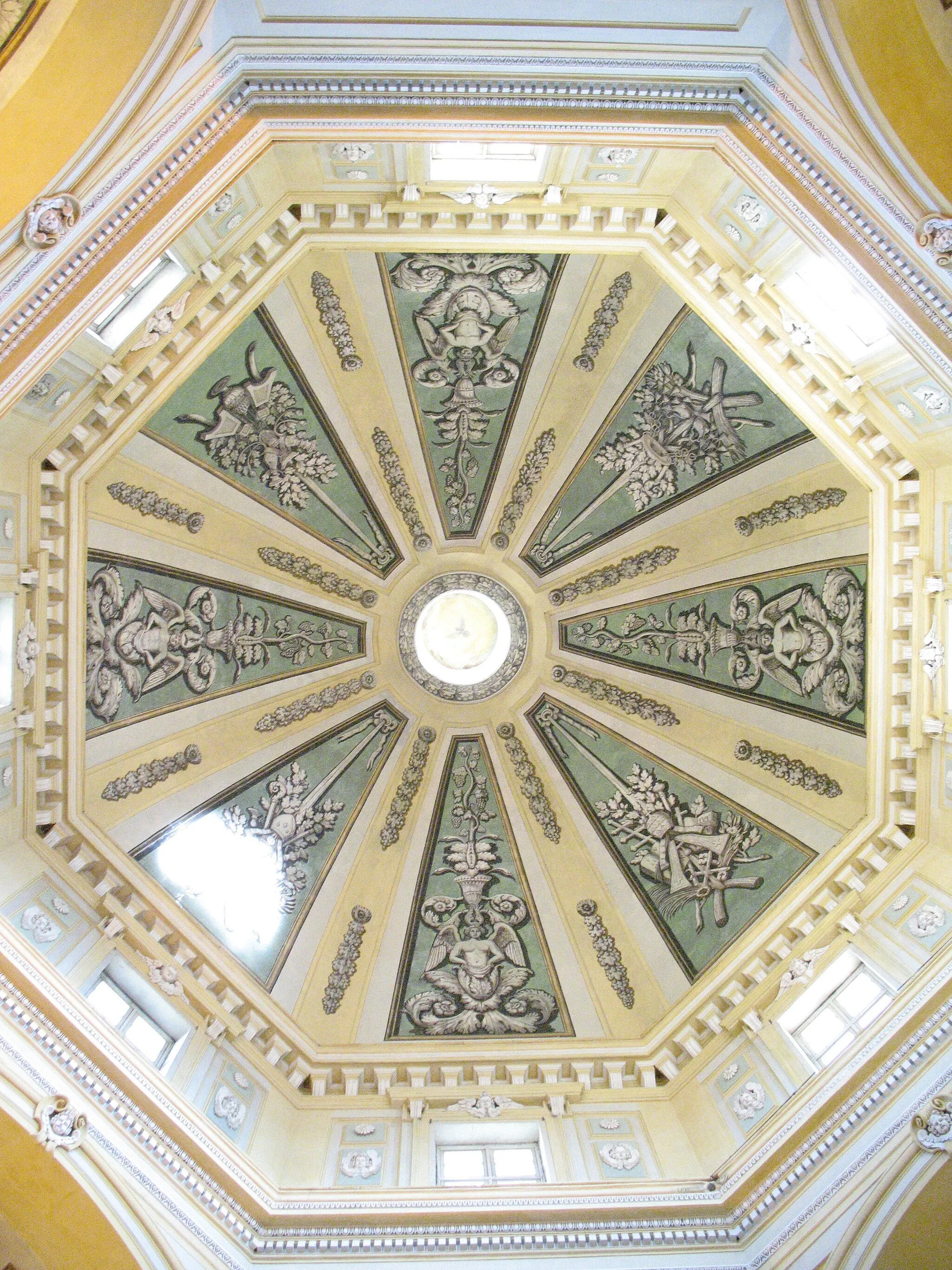 Photo showing: Monte dei Cappuccini, interno della cupola della chiesa