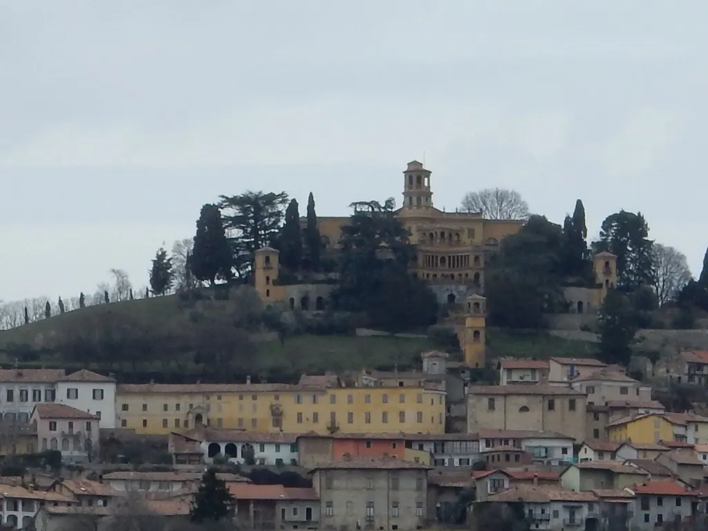 Photo showing: Panorama di Villadeati dalla frazione Zanco