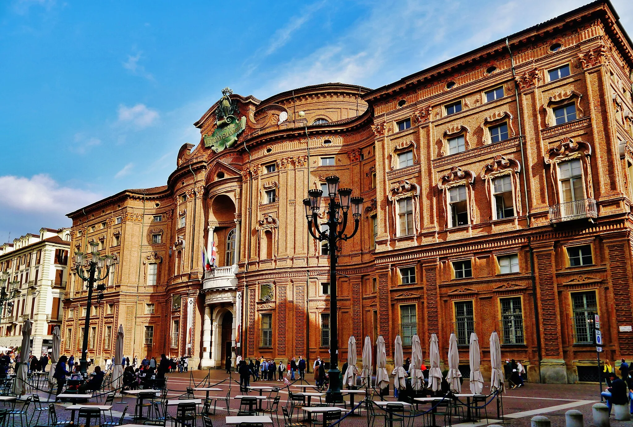 Photo showing: Facade of Carignano Palace, Turin, Province of Turin, Region of Piemonte, Italy