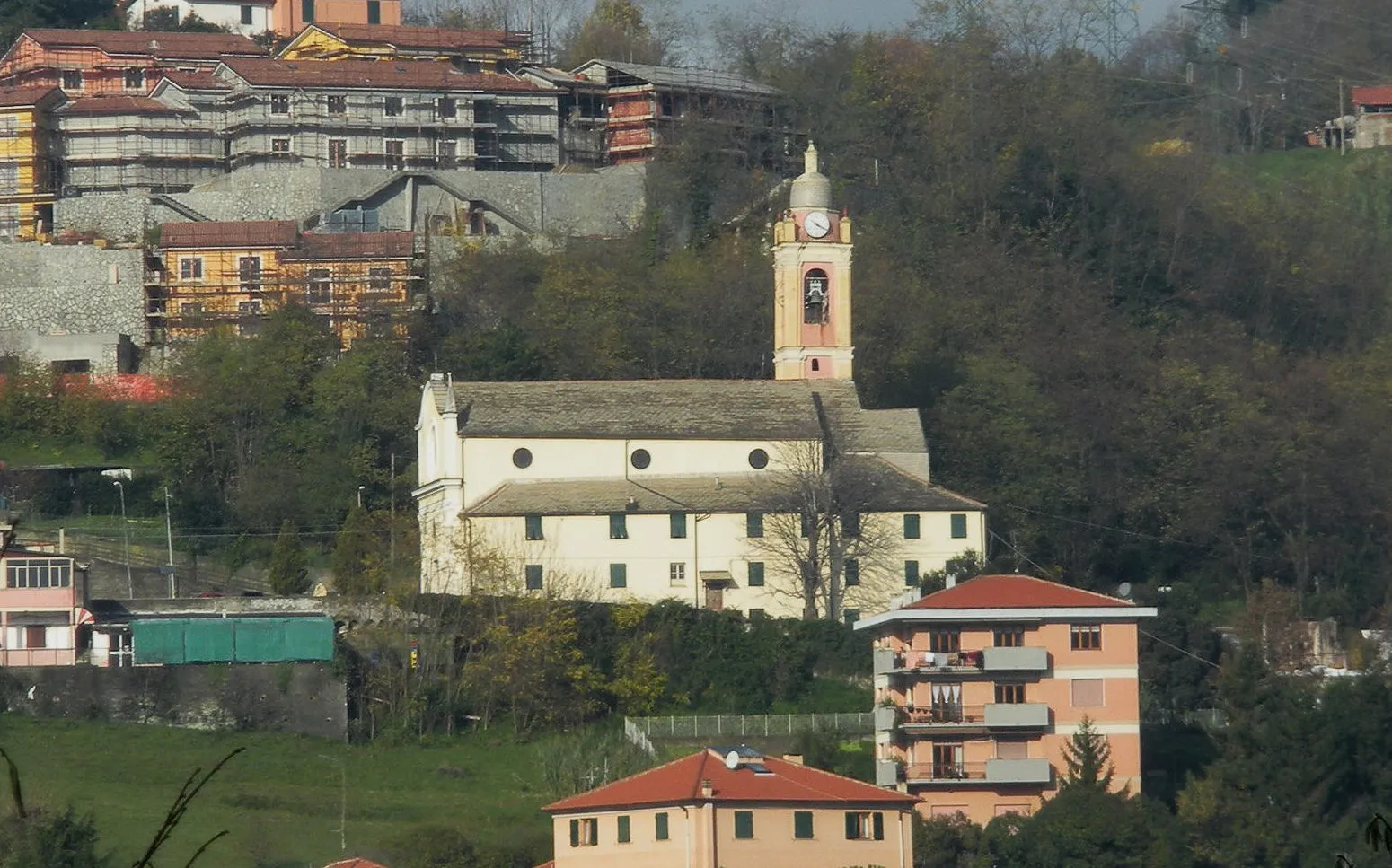 Photo showing: Genoa (Italy), quarter of Bolzaneto, the church of St. Andrew at Morego