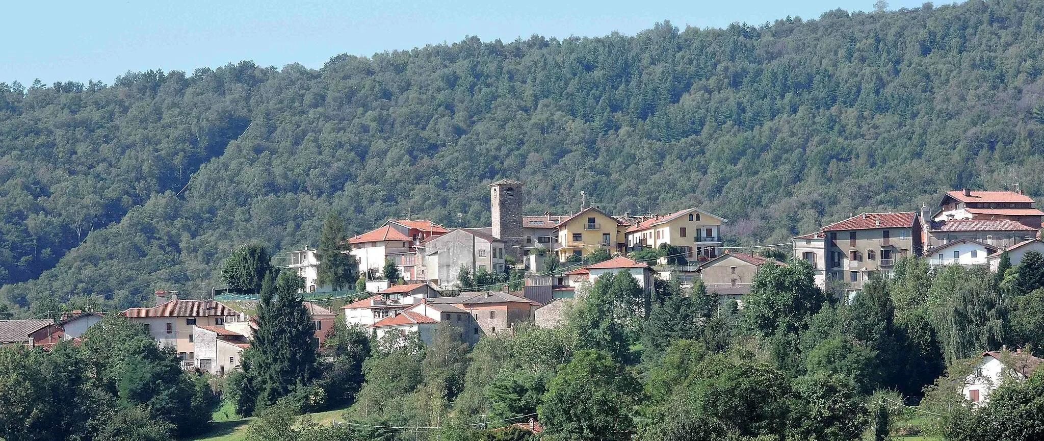 Photo showing: Donato (BI): panorama del capoluogo da Ceresito