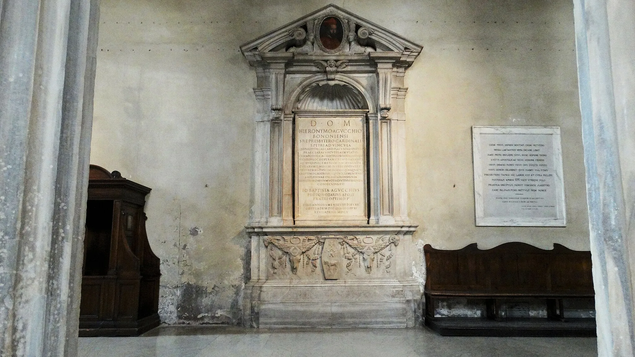 Photo showing: Tomba del Cardinale Girolamo Agucchi, progetto del Domenichino 1605