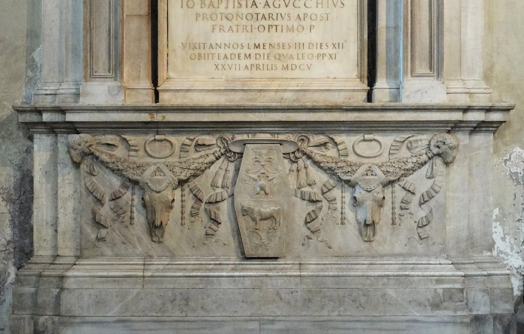 Photo showing: Tomba del Cardinale Girolamo Agucchi, progetto del Domenichino 1605