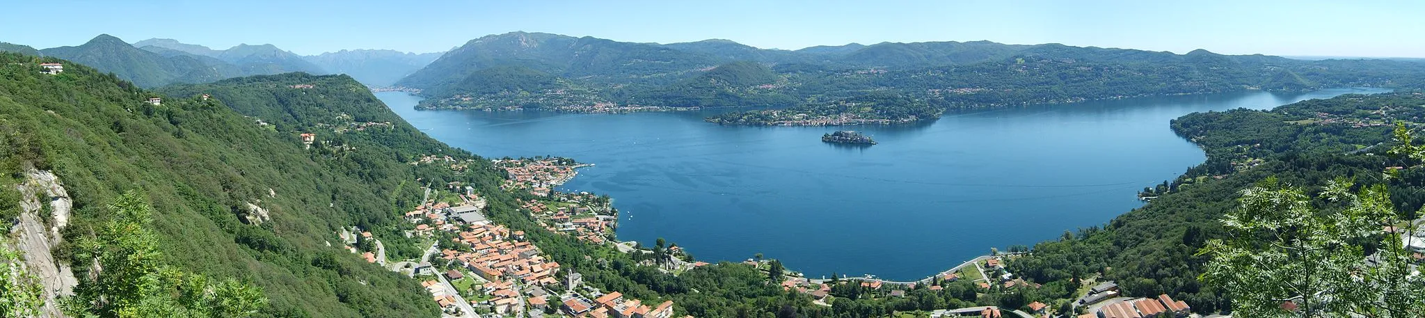 Photo showing: Lake Orta from Madonna del Sasso