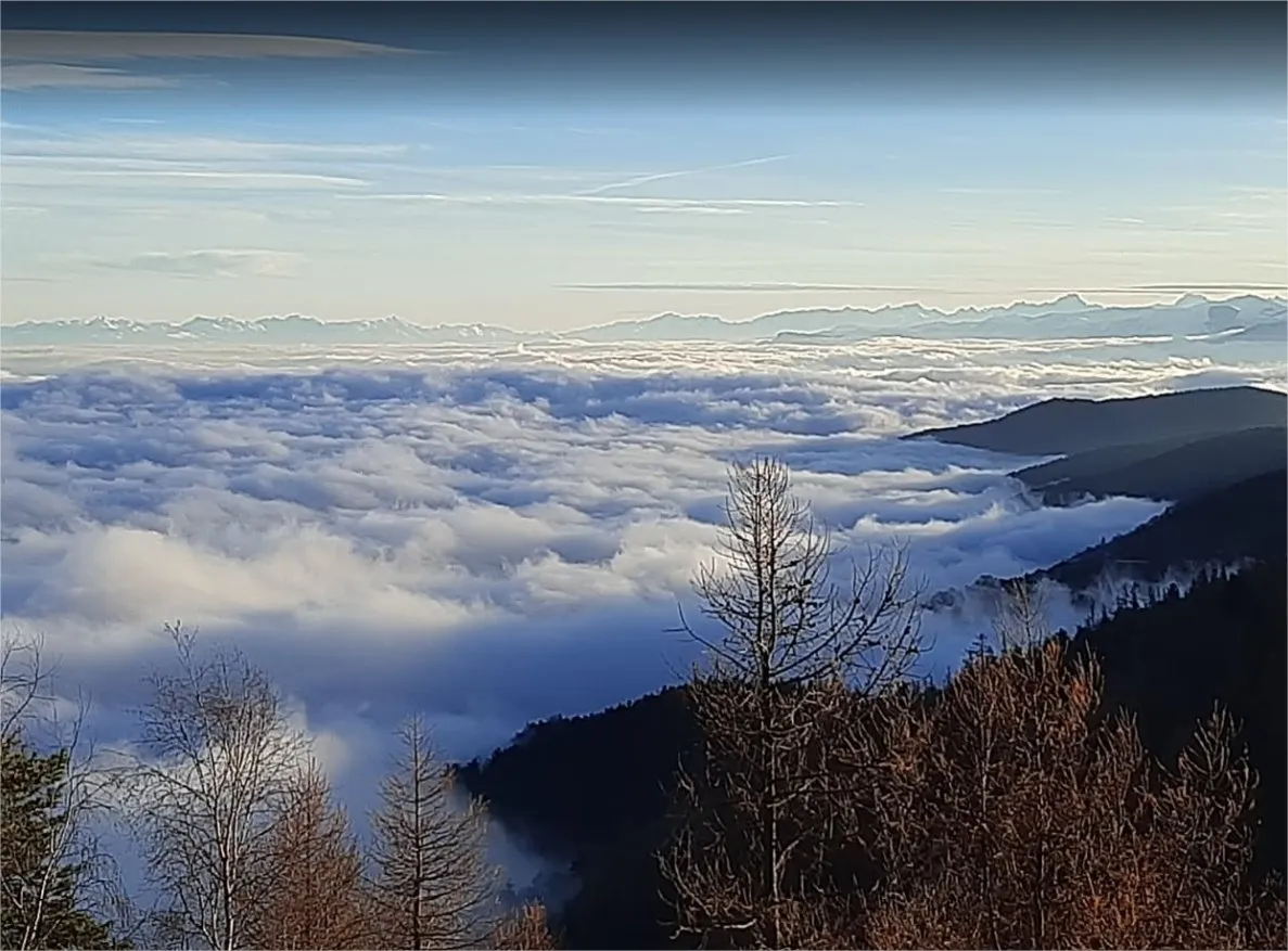 Photo showing: Panorama from Colle del Crò