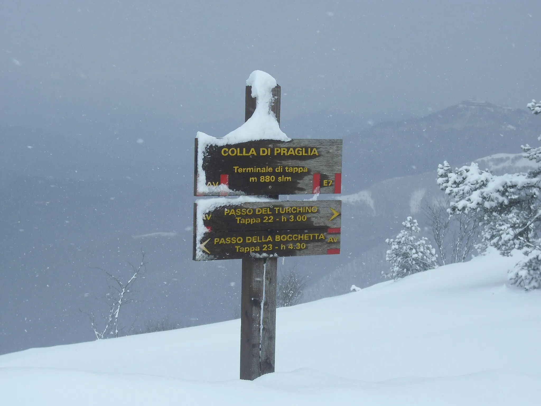 Photo showing: neve ai piani di praglia