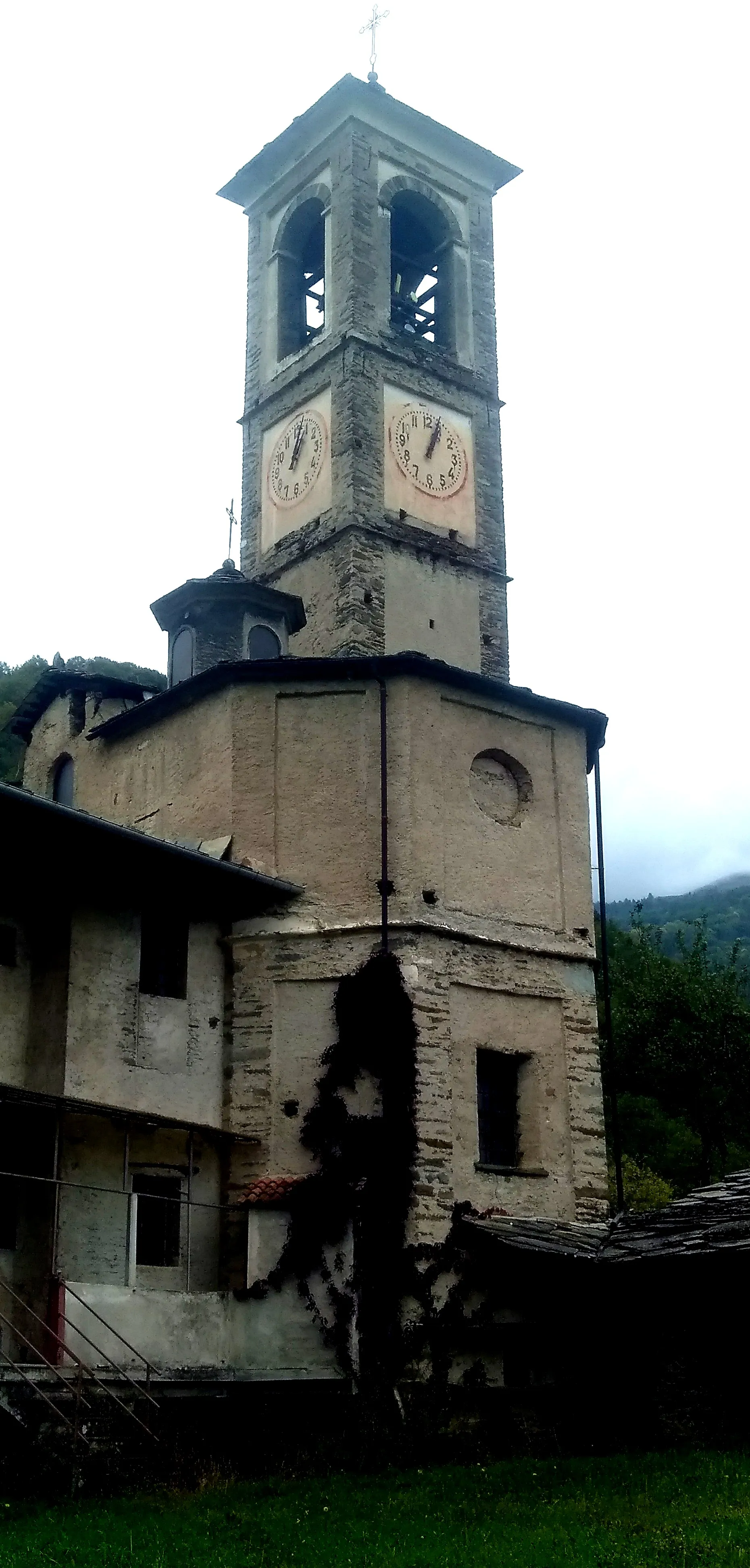 Photo showing: Rore (Sampeyre, CN): il campanile di San Nicolao