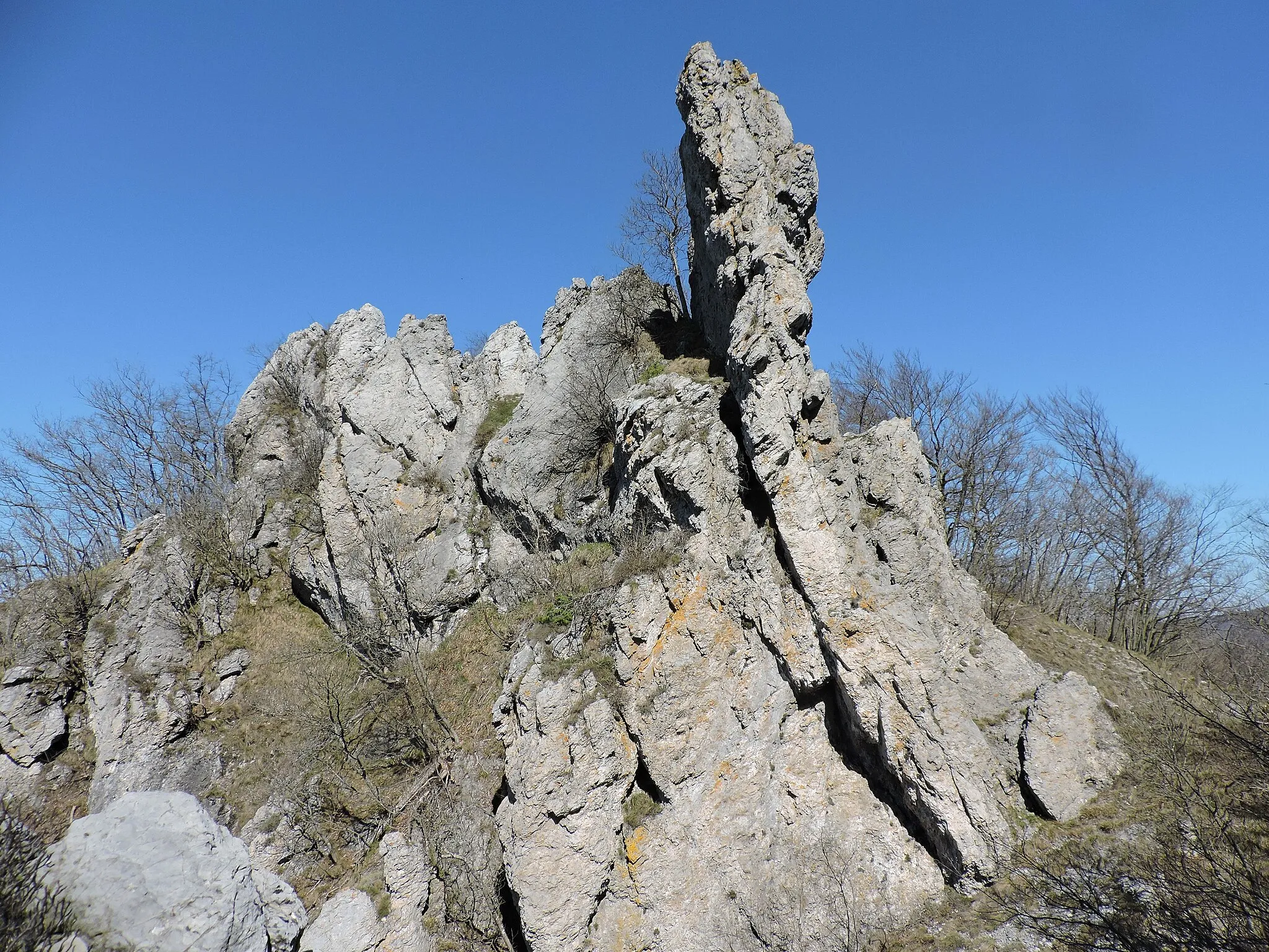Photo showing: Monte Ravinet - Rocca Barbena (Q49961672) Rock pinnacle W of Rocca Barbena