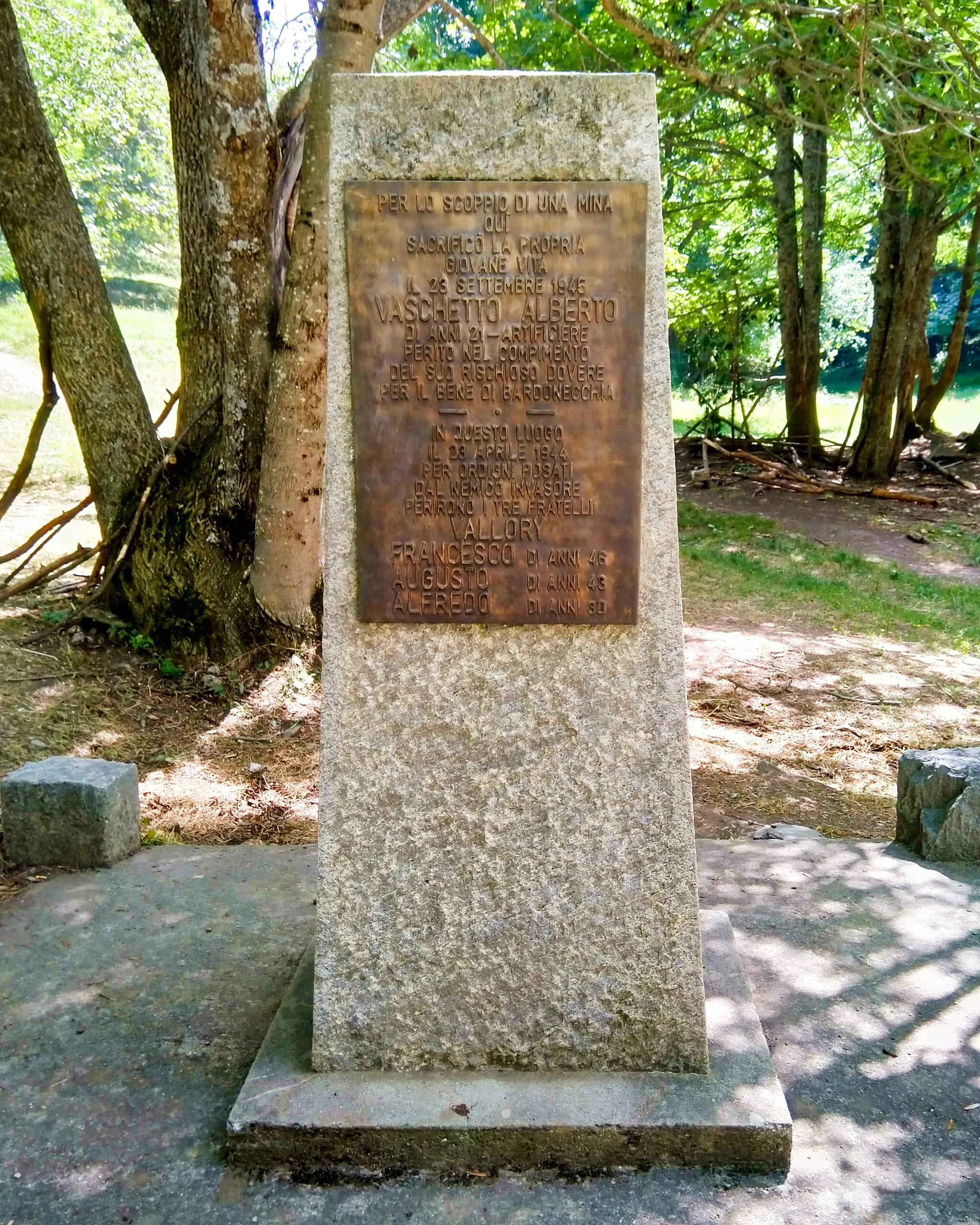 Photo showing: Memoriale ad Alberto Vaschetto a Bardonecchia