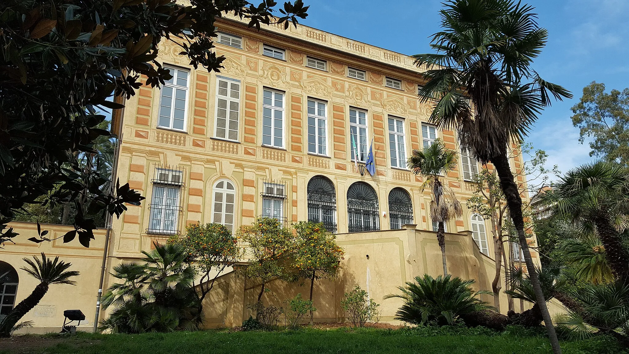 Photo showing: Il prospetto principale della villa. Venne acquistata nel 1940 circa dall'industriale Francesco Berta.