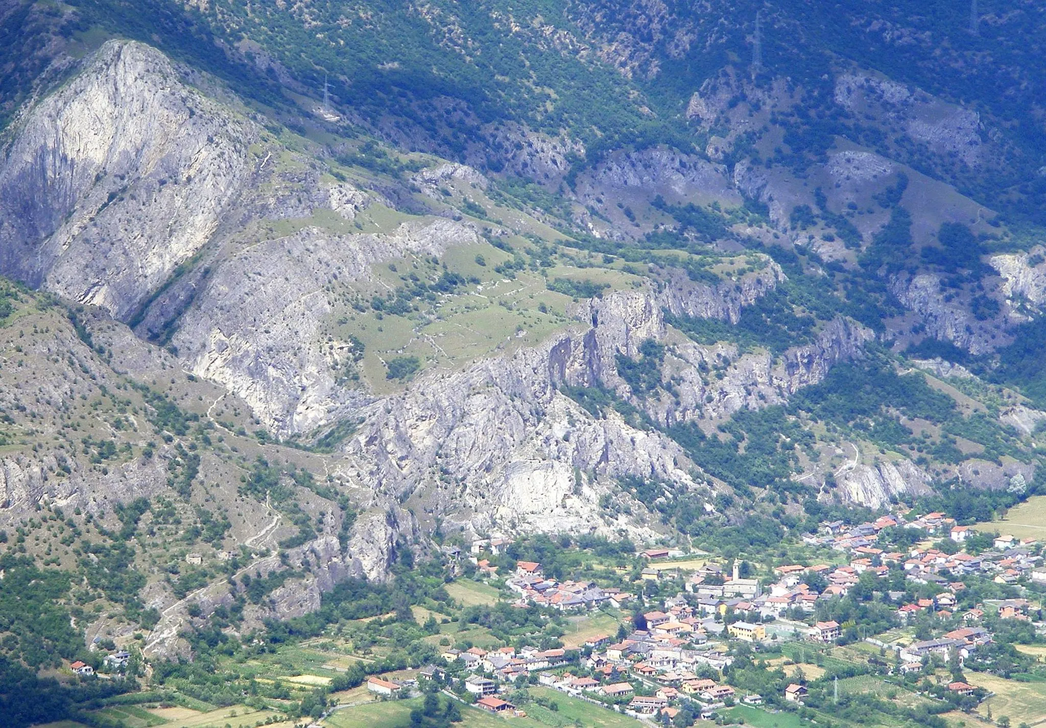 Photo showing: Foresto (Bussoleno, TO, Italy): panorama from Monte Fassolino