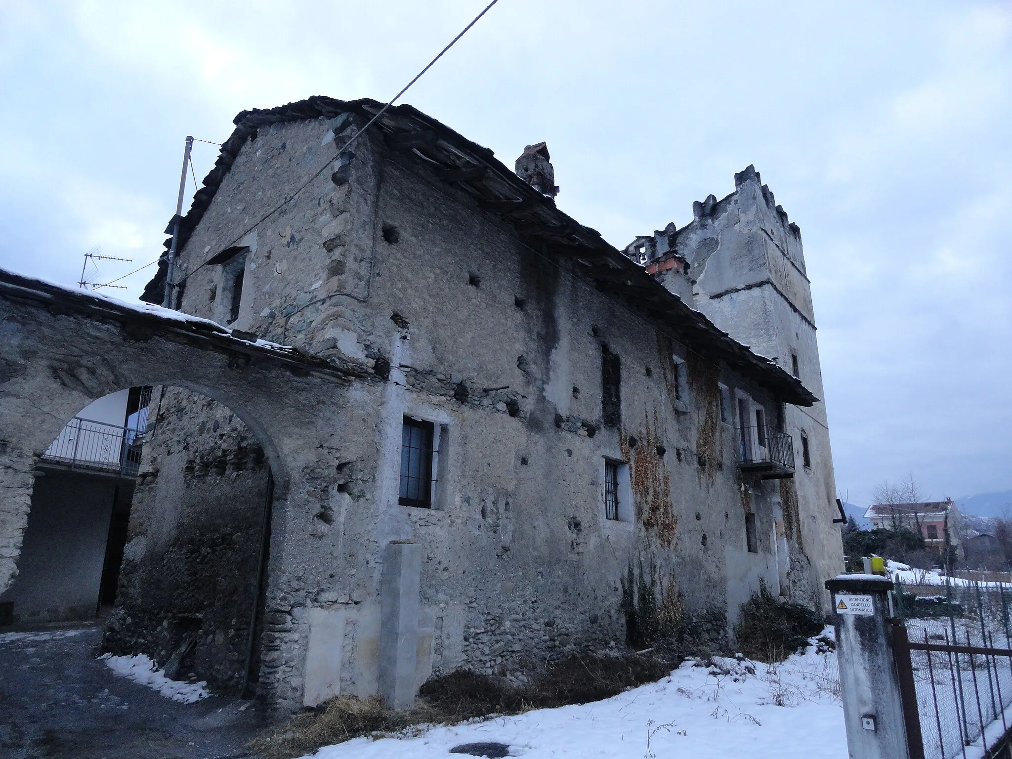 Photo showing: Il ricetto fortificato del Colombé, località di Traduerivi, frazione di Susa