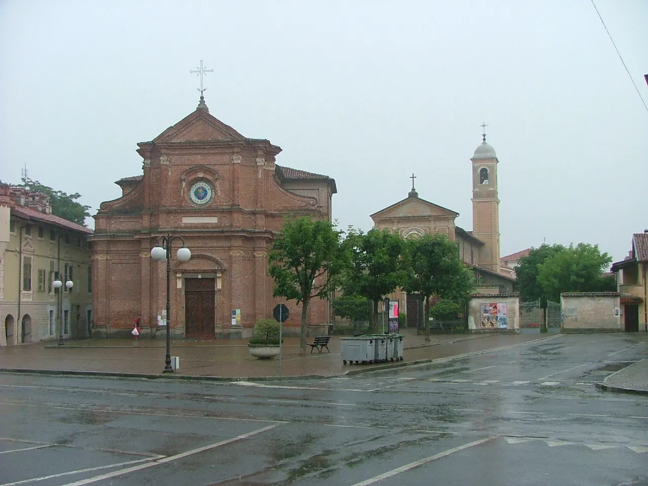 Photo showing: View of Villafalletto, a town in the province of Cuneo