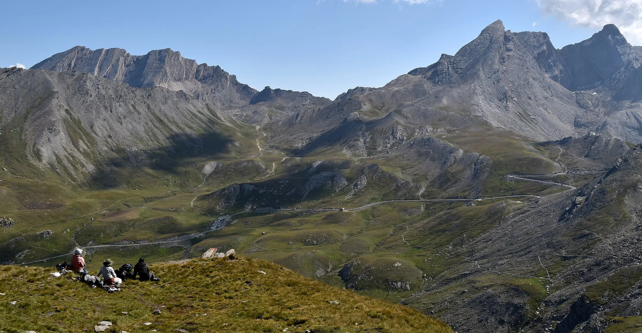 Photo showing: Vue vers le col Agnel depuis le flanc du pic de Caramantran, Queyras, Hautes Alpes, France