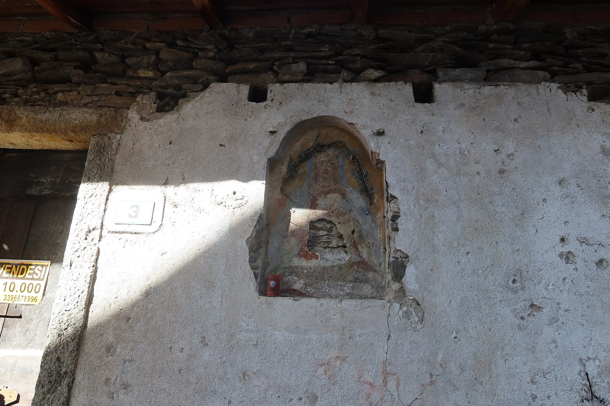 Photo showing: Rovegro Affresco Madonna del sangue di Re