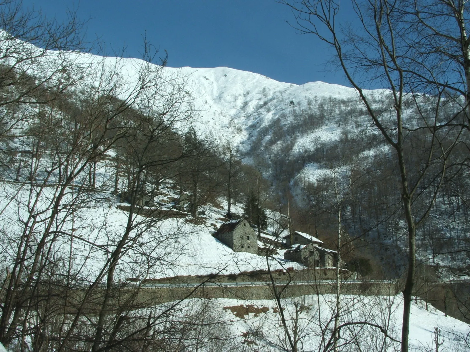 Photo showing: Valle Sessera, zona di Bocchetto Séssera e Bielmonte, Biella (Piemonte, Italia) in inverno