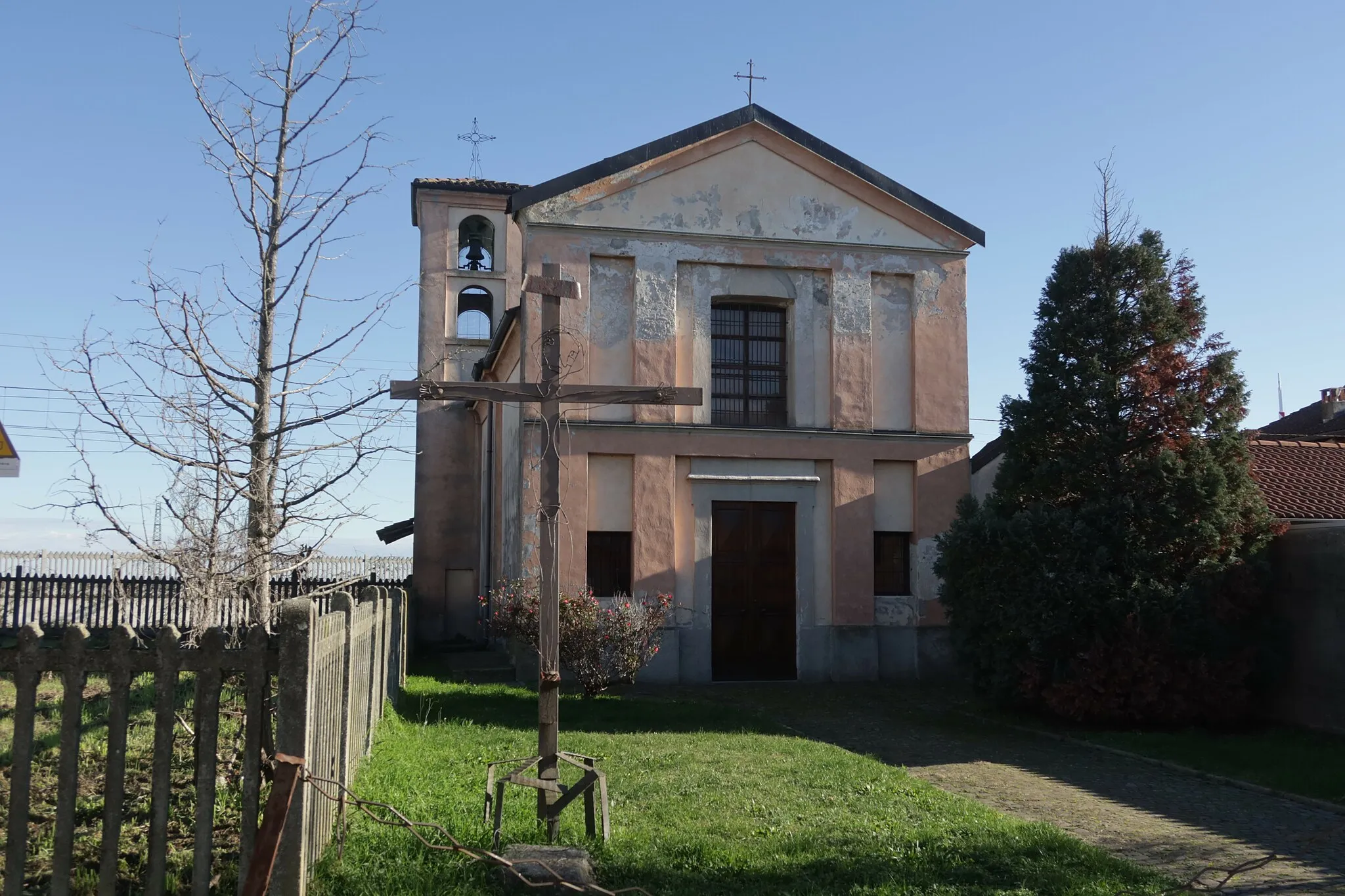 Photo showing: Caltignaga Chiesa di Sant'Antonio errata; corretta Sant'Abramo