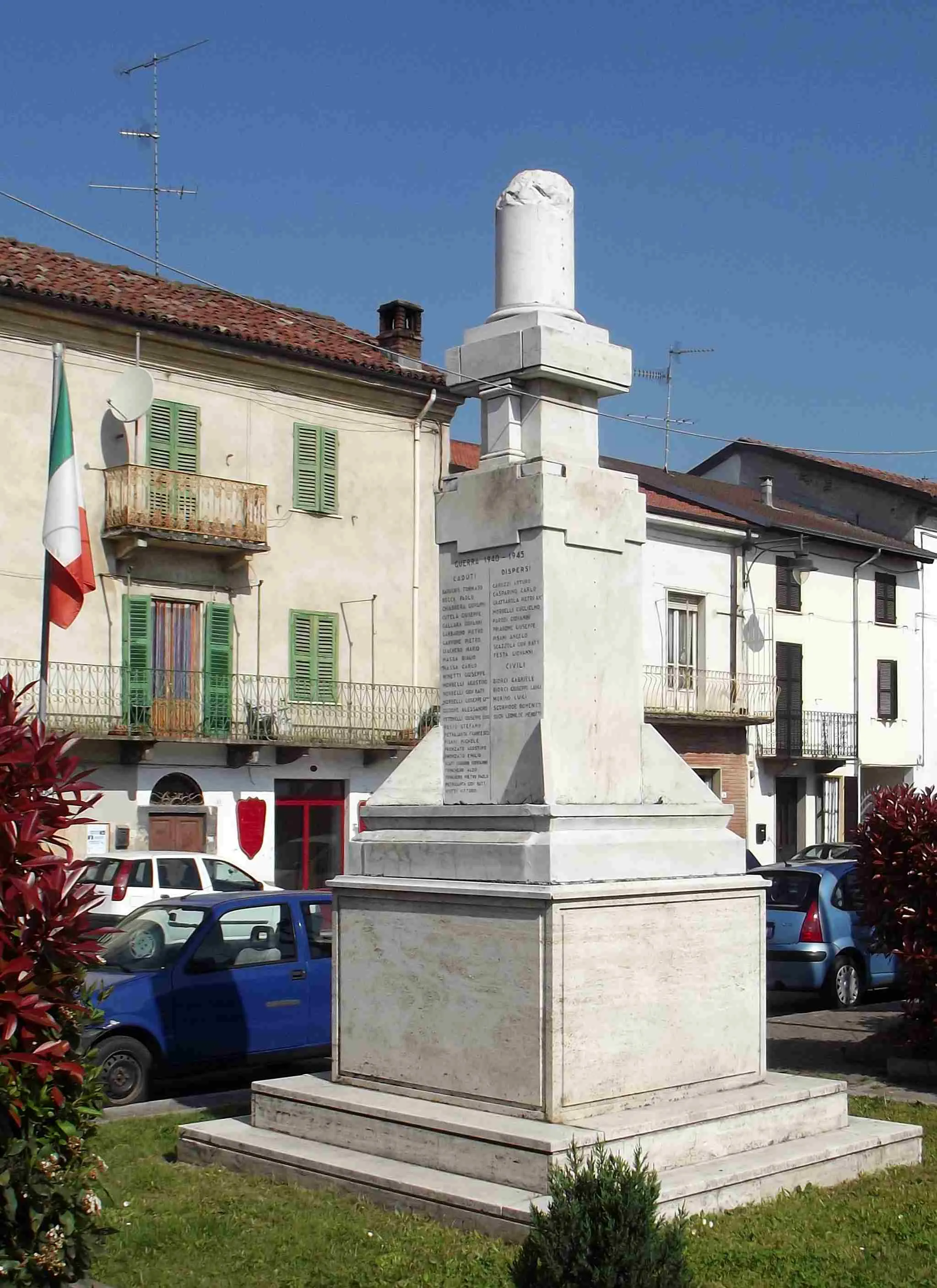 Photo showing: Rivalta Bormida (AL, Italy): war memorial