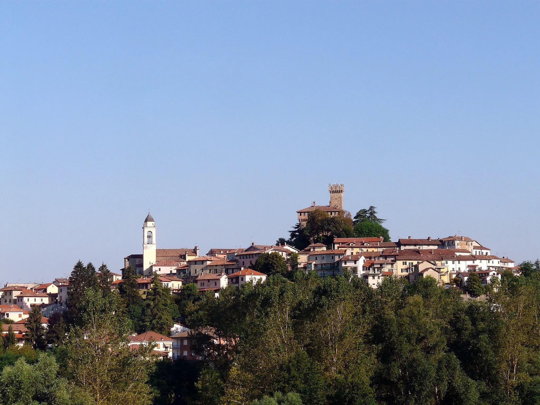Photo showing: Panorama di Trisobbio, Piemonte, Italia