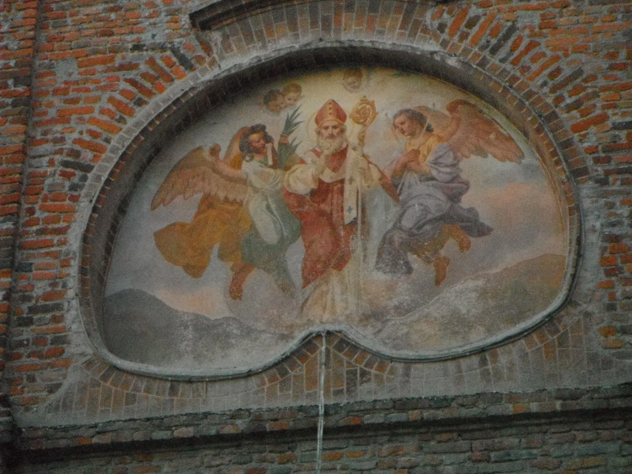 Photo showing: Particolare della facciata della chiesa di San Biagio a Castelnuovo Belbo (AT), Italia.
