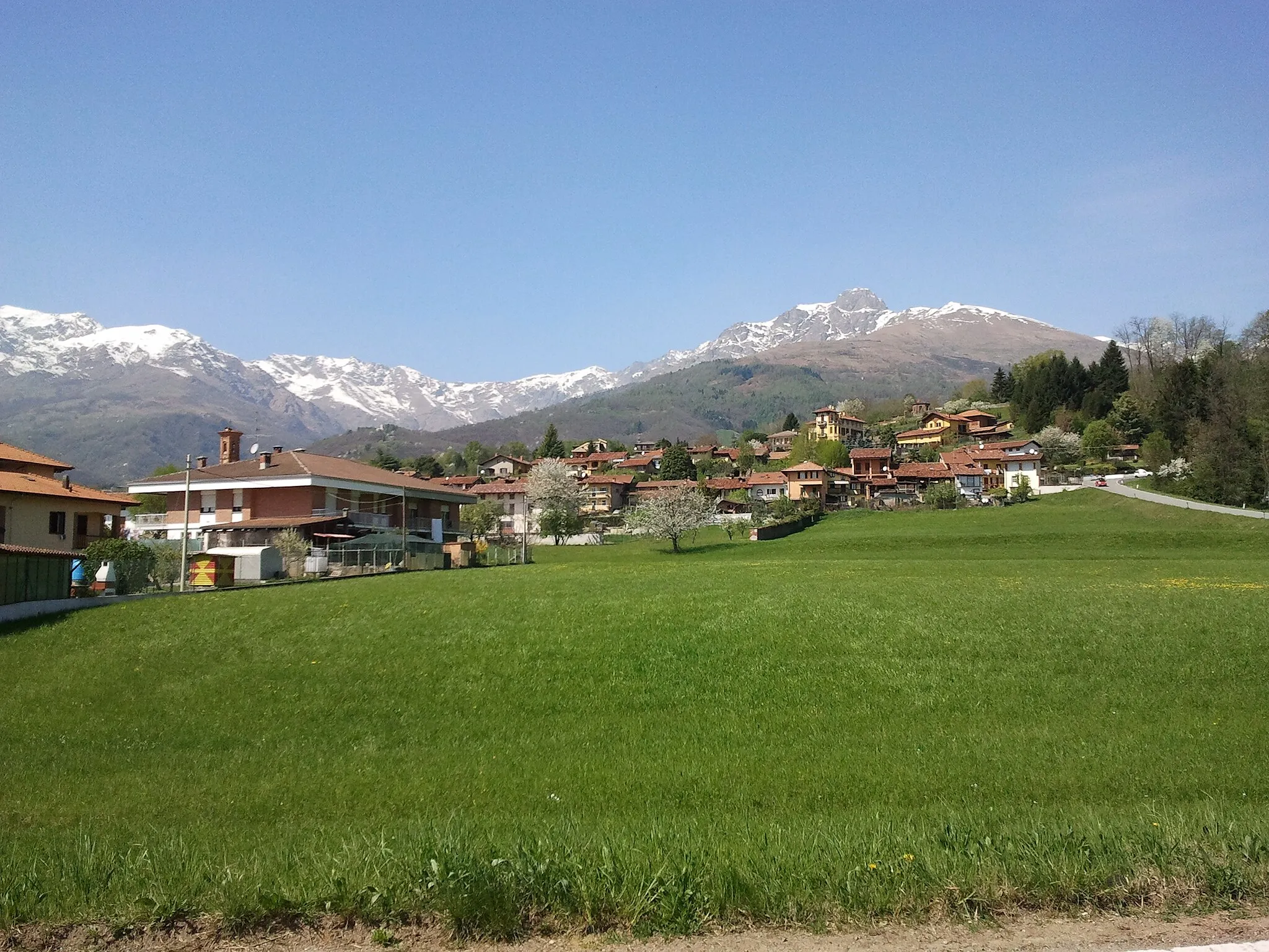 Photo showing: Panorama della cittadina di Occhieppo Superiore, in provincia di Biella, Piemonte, Italia