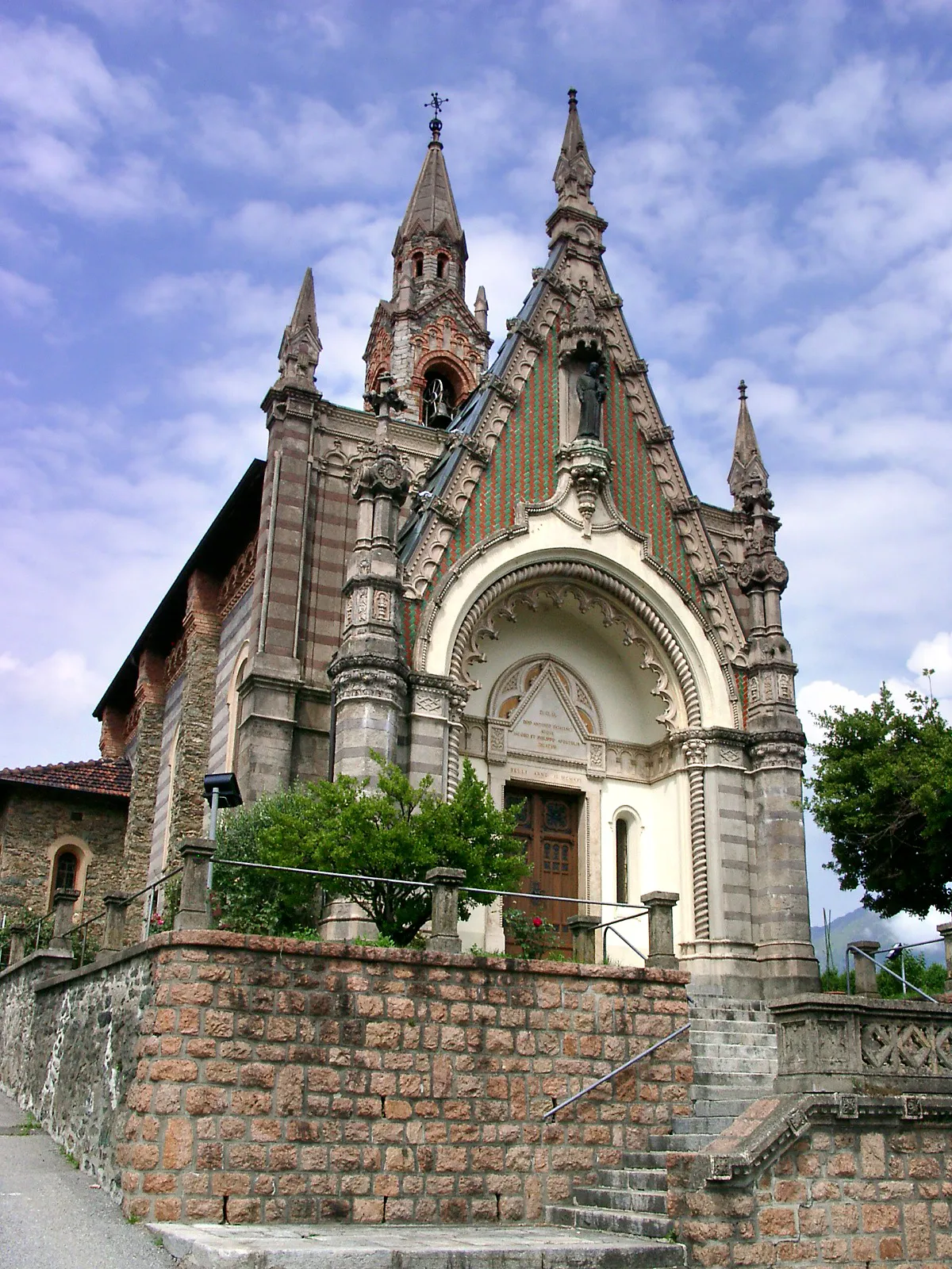 Photo showing: Kirche Madonna di Casletto von Vaglio (549 m.ü.M.) in der Nähe von Lugano.