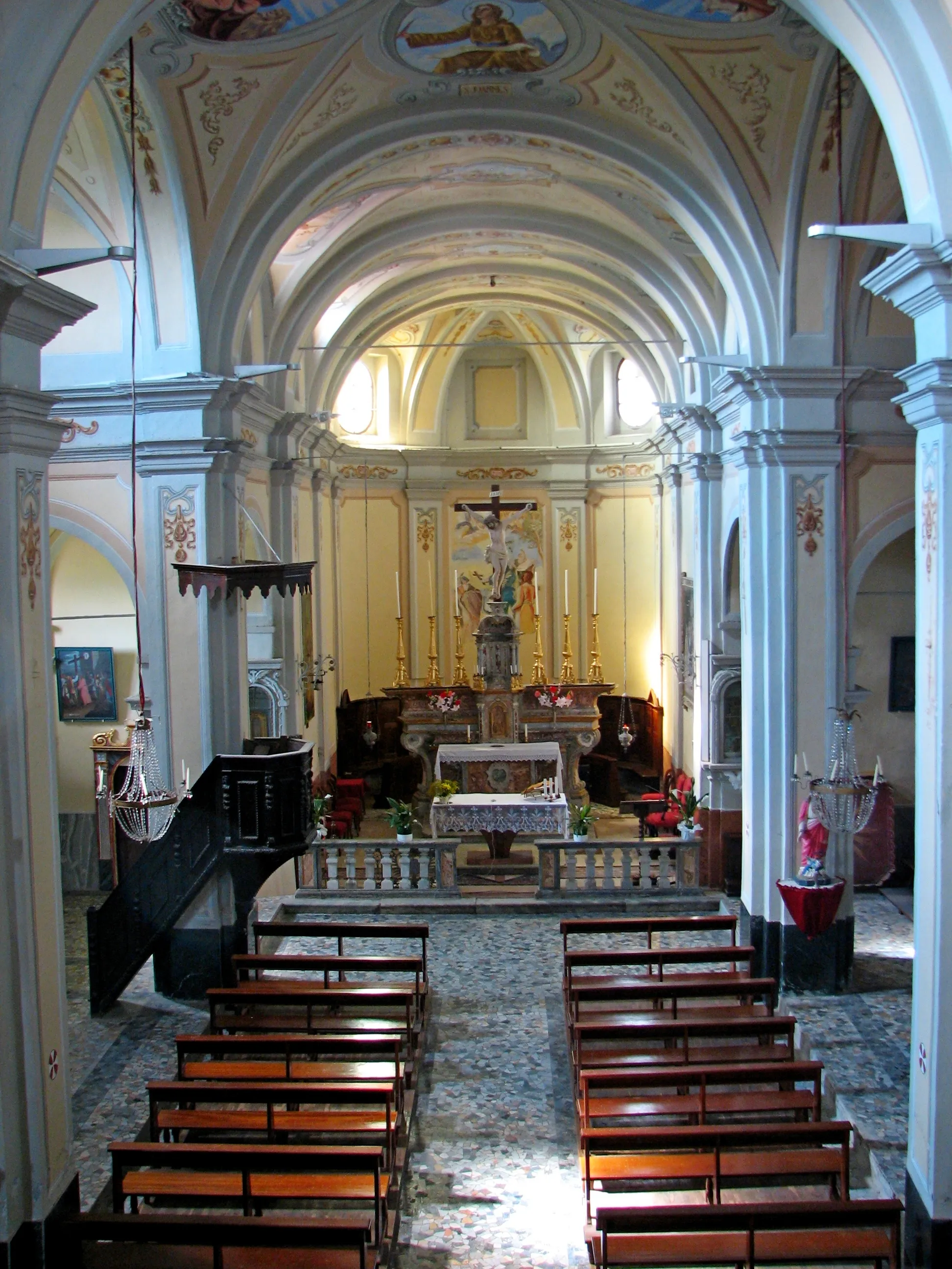 Photo showing: Marsaglia (Cuneo) Chiesa parrocchiale, interno