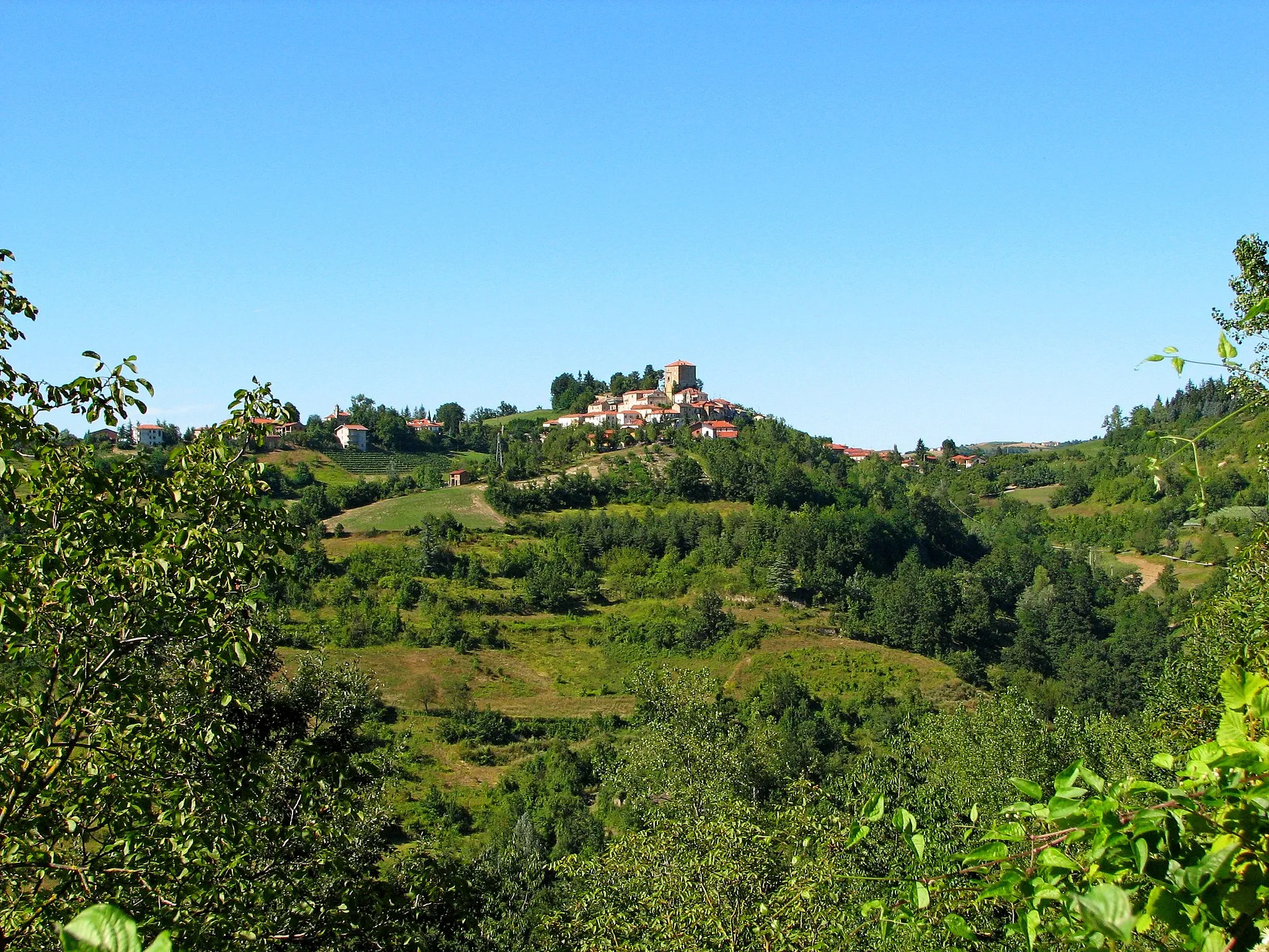 Photo showing: Marsaglia, veduta da Sud, da case Coste di Castellino Tanaro