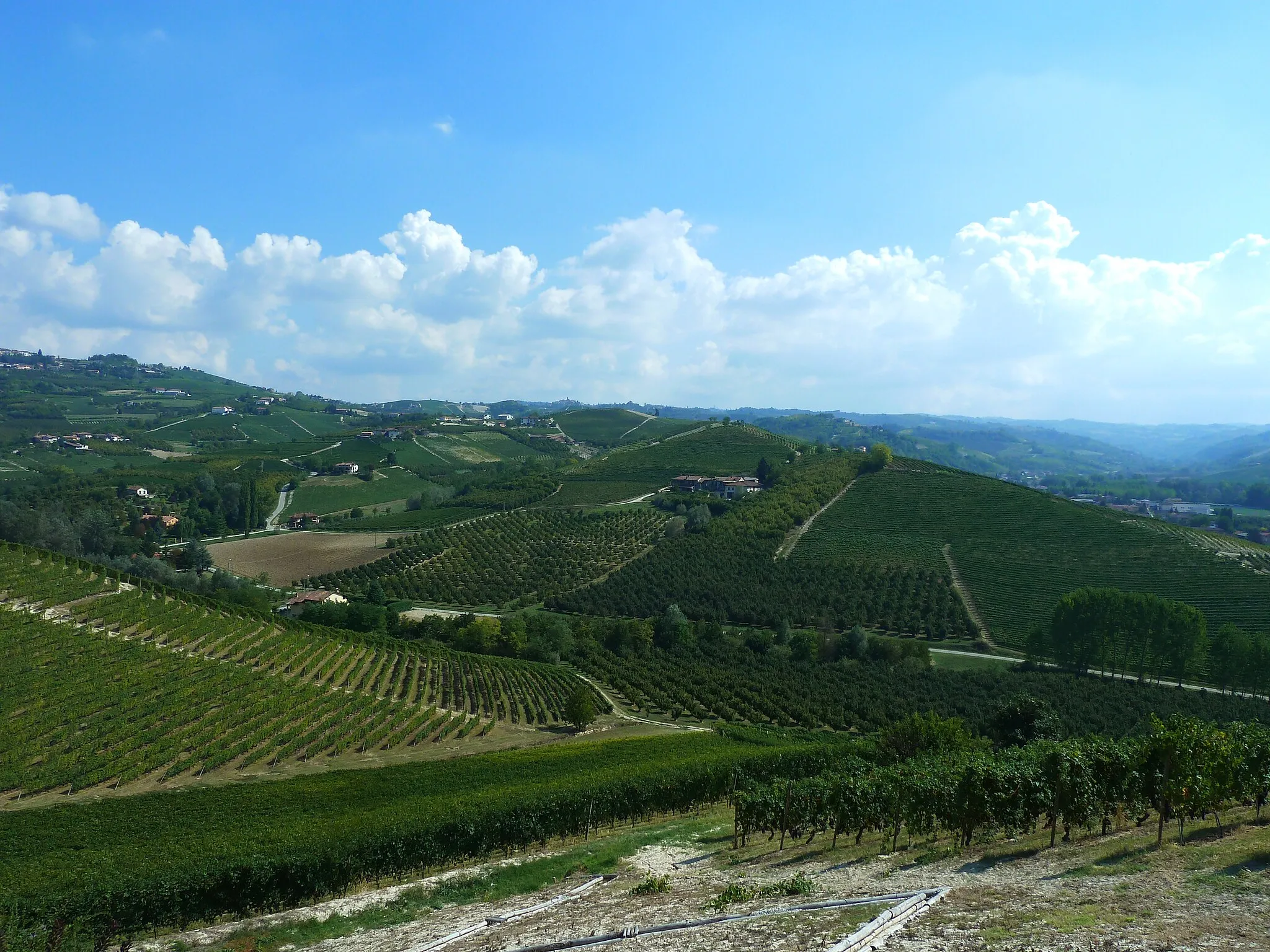 Photo showing: A view from the Castle of Grinzane Cavour