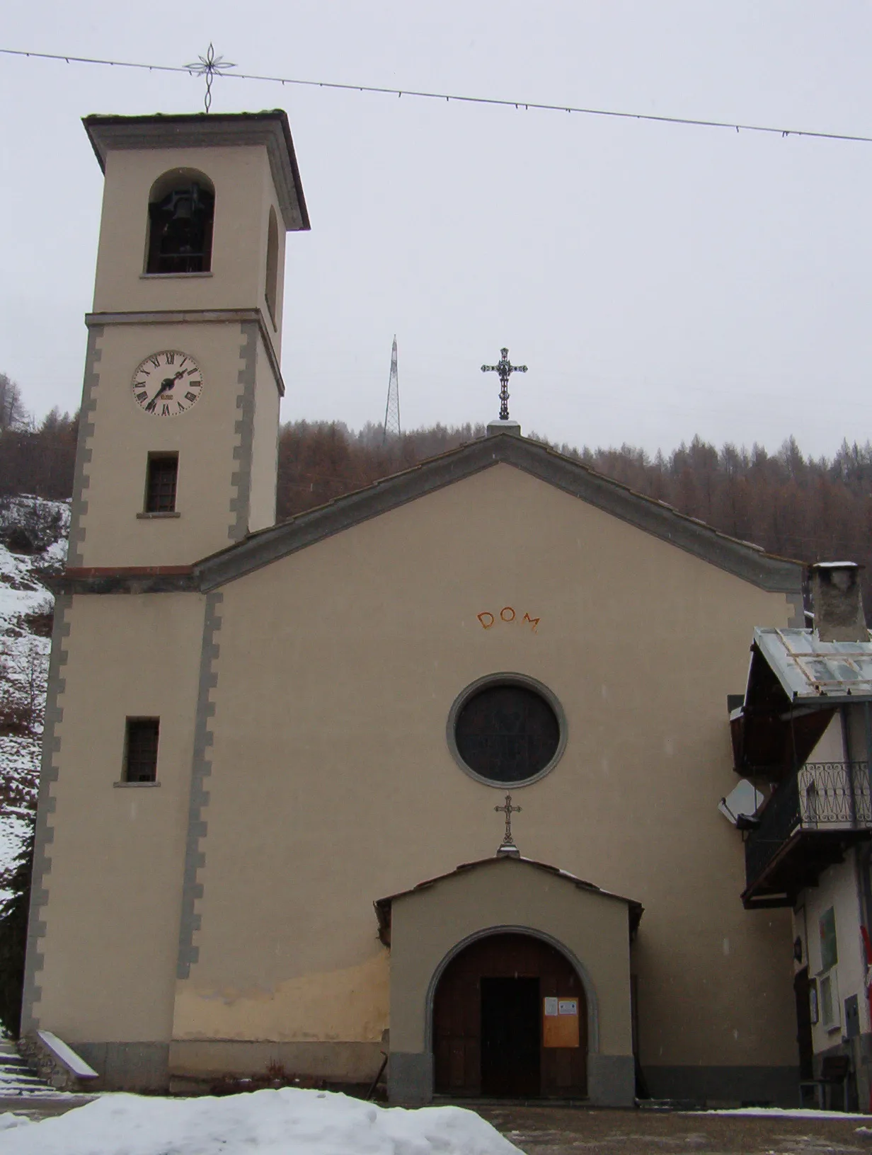 Photo showing: Chiesa di Pragelato nella frazione La Rua - Val Chisone - Piemonte - Italia