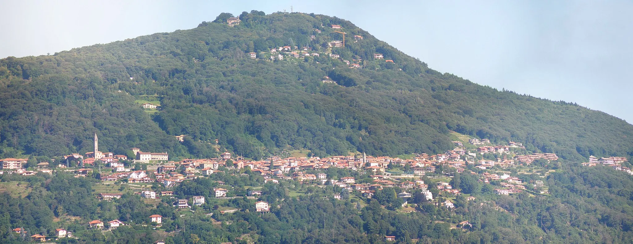 Photo showing: Massino Visconti (NO). Panorama da Ranco, sulla riva opposta del Lago Maggiore.