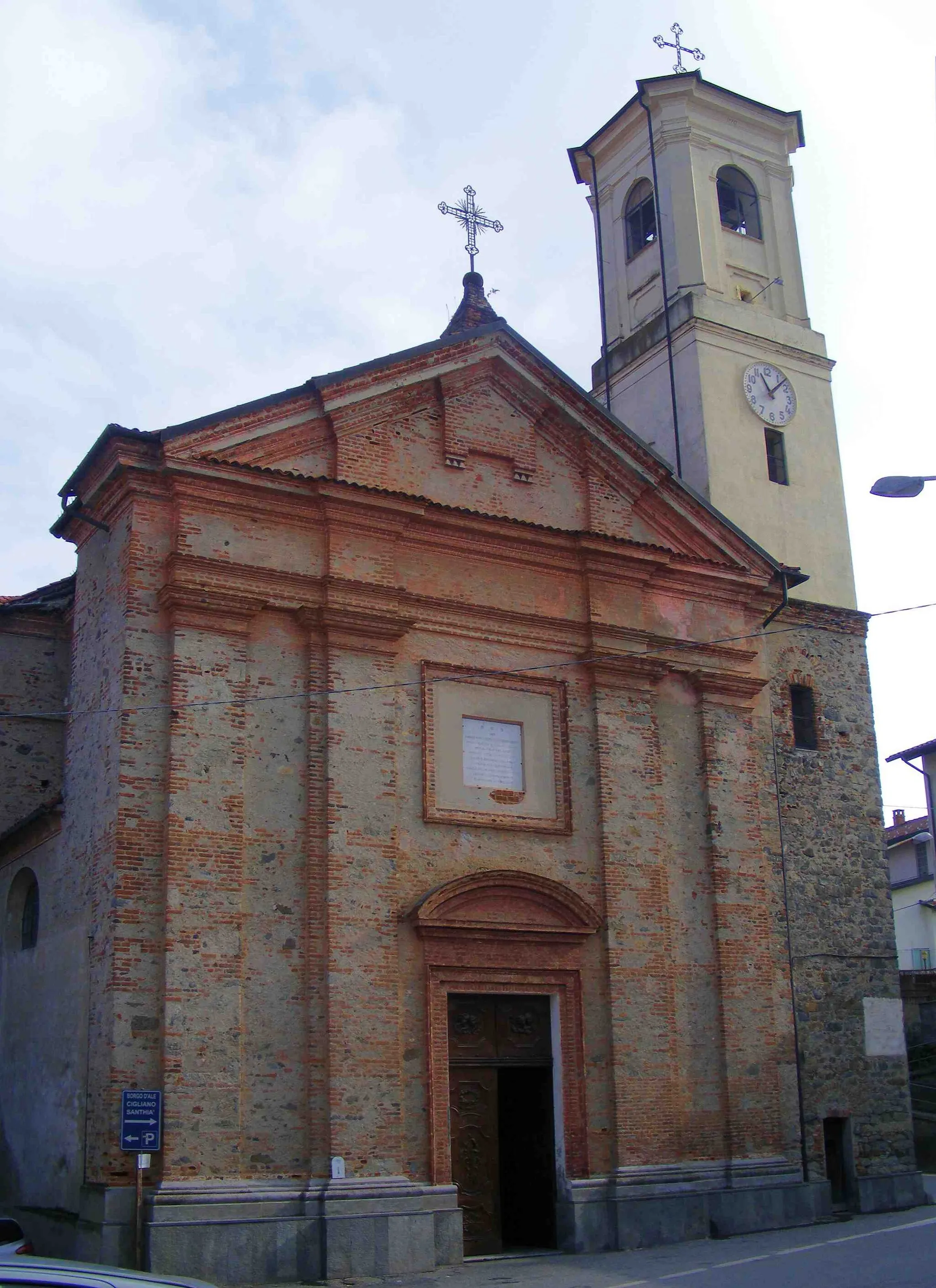 Photo showing: Cossano Canavese (TO, Italy): parish church