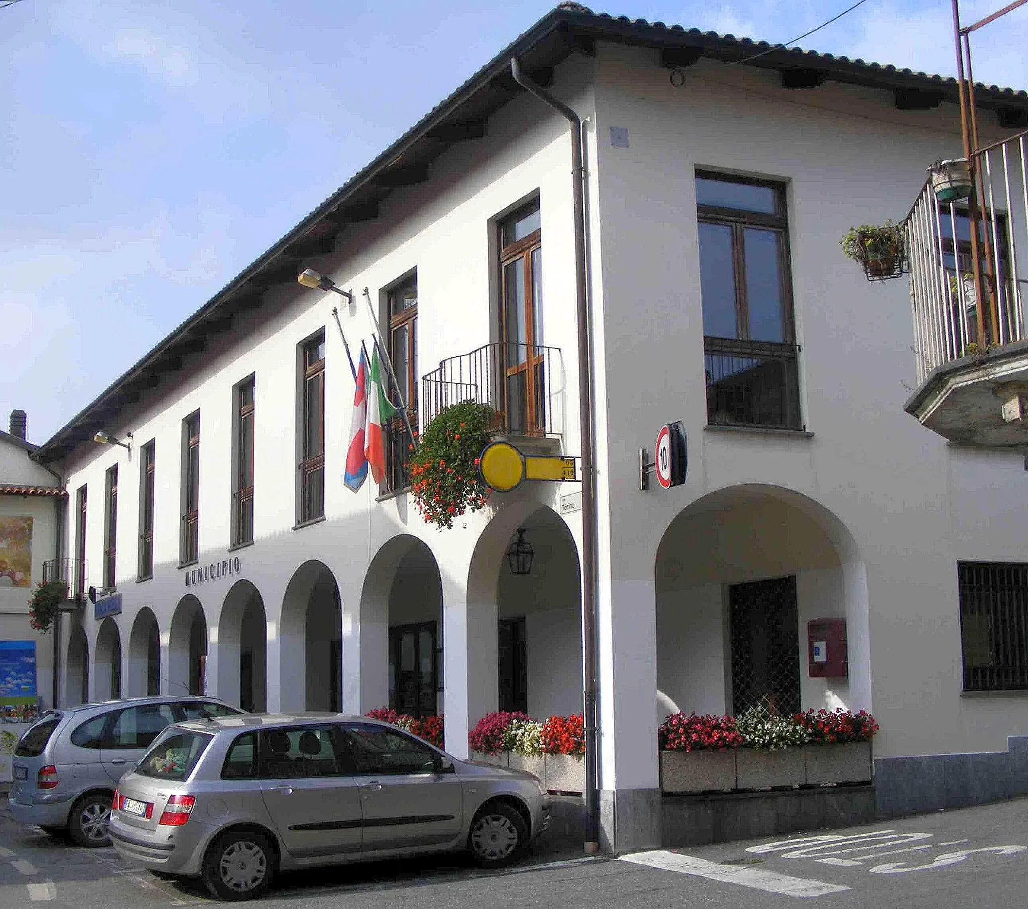 Photo showing: Cossano Canavese (TO, Italy): town hall