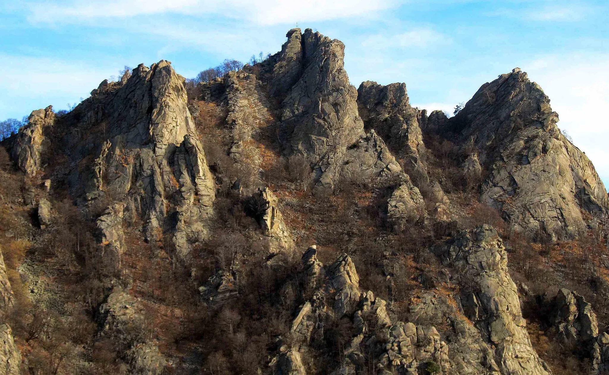 Photo showing: Mount Tre Dento (Cottian Alps, TO, Italy) from roccia Castellar