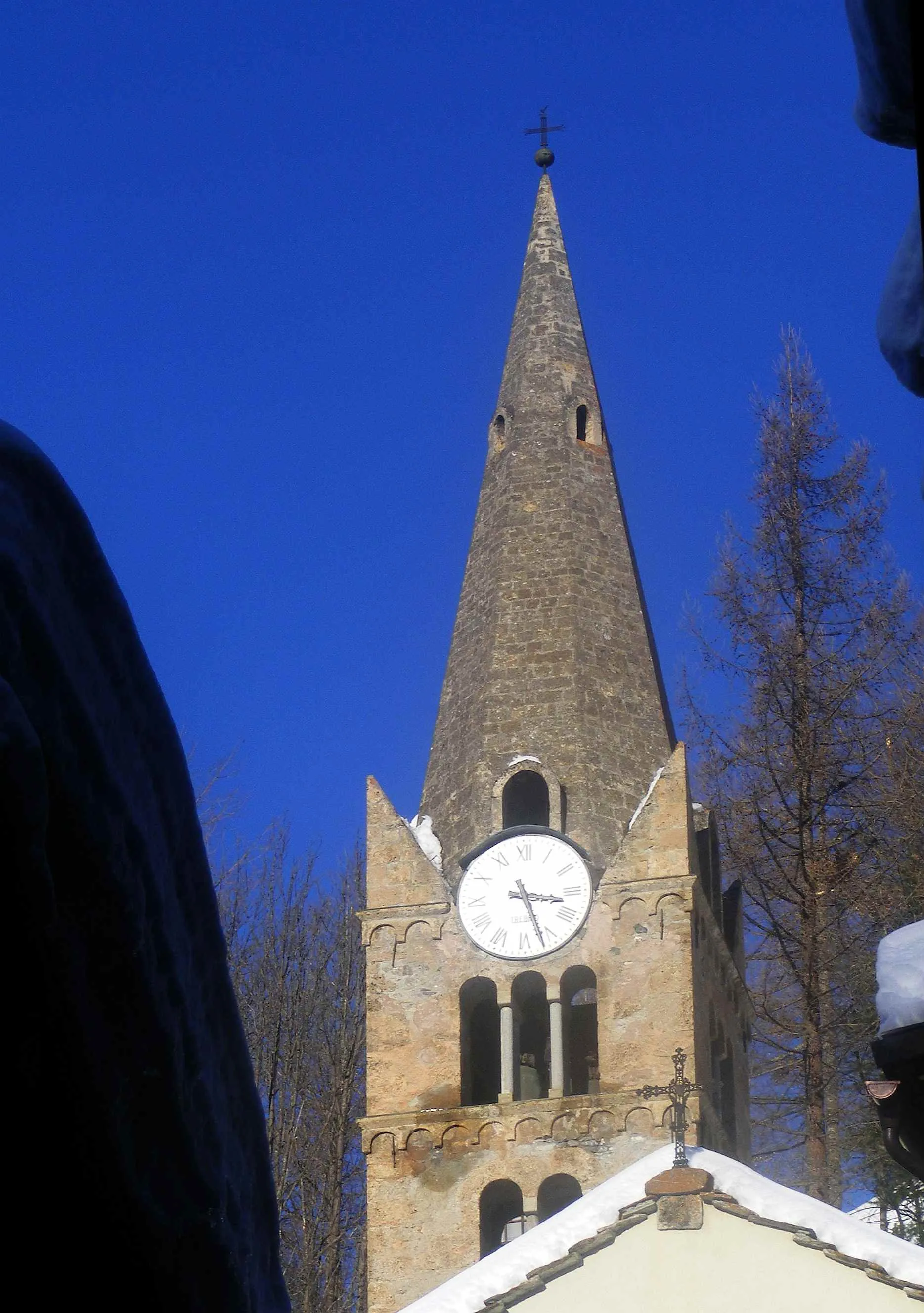 Photo showing: Bousson (Cesana Torinese, TO, Italy): Madonna della Neve church tower