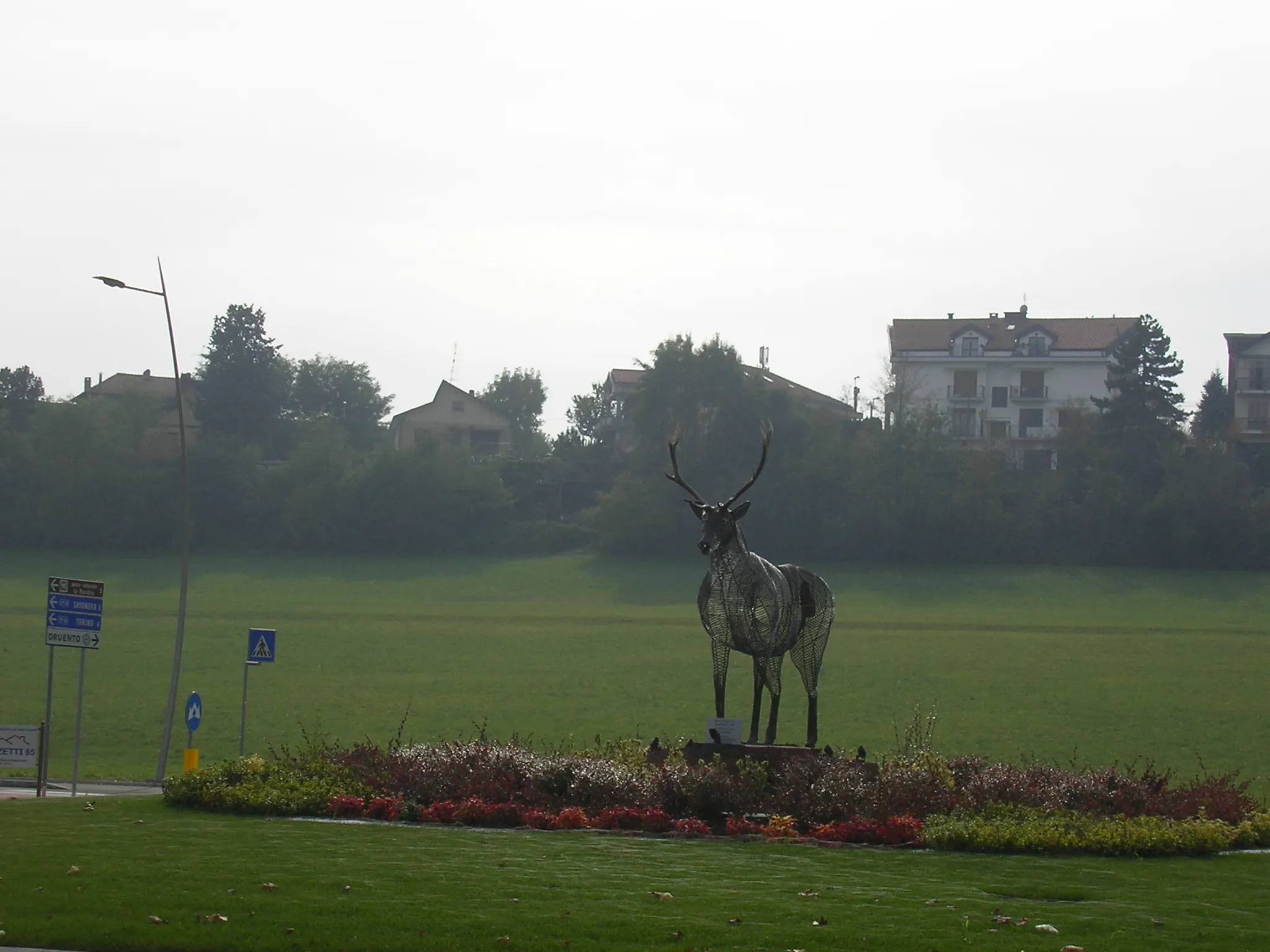 Photo showing: Rotatoria alla periferia di Druento